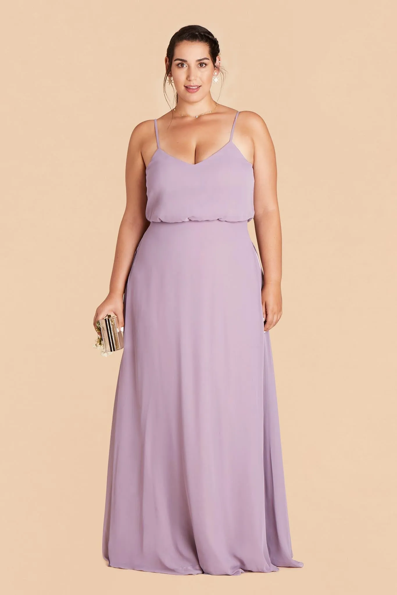 Gwennie Chiffon Dress - Lavender sold by Birdy Grey