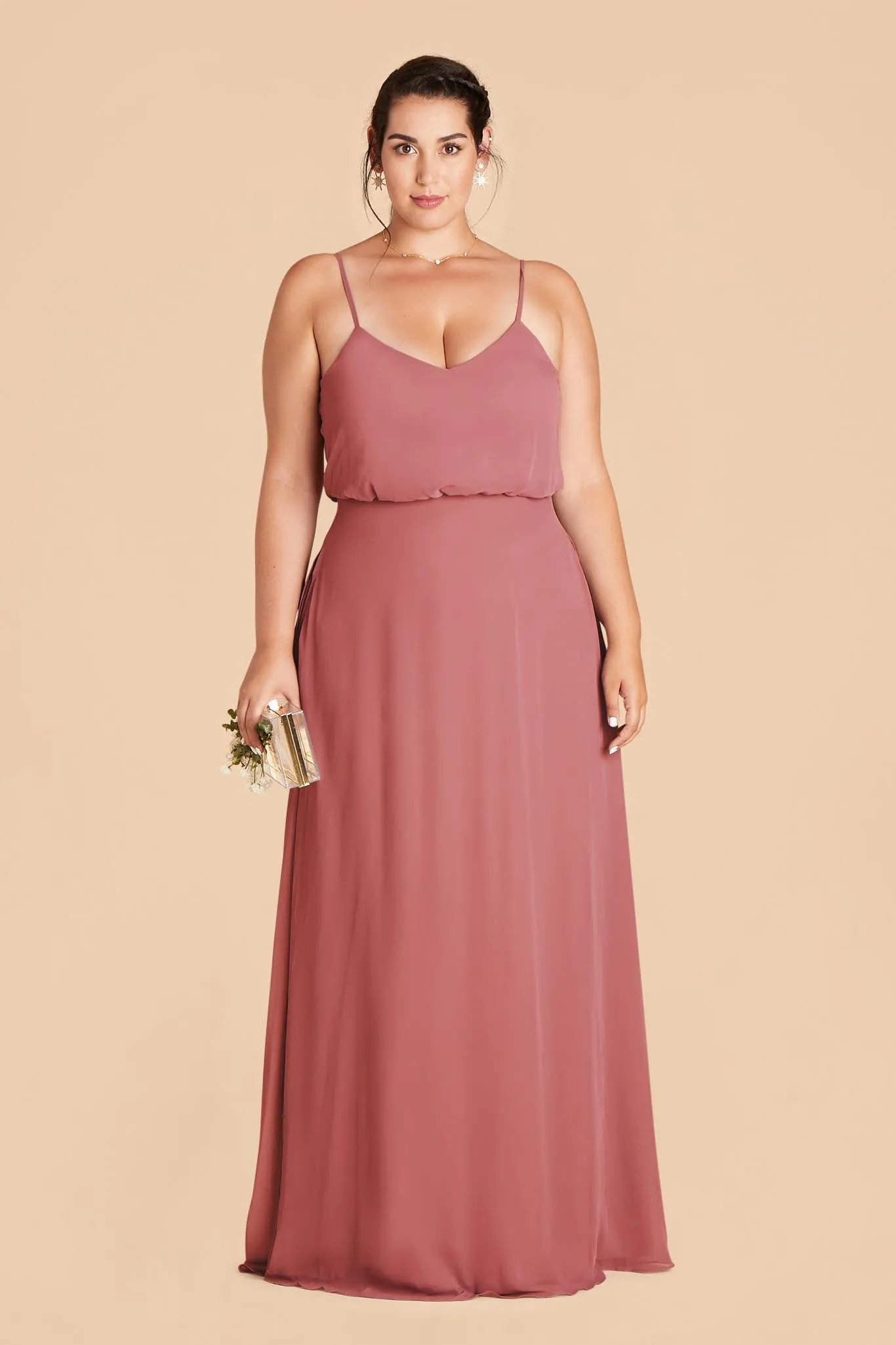 Gwennie Chiffon Dress - Mulberry sold by Birdy Grey
