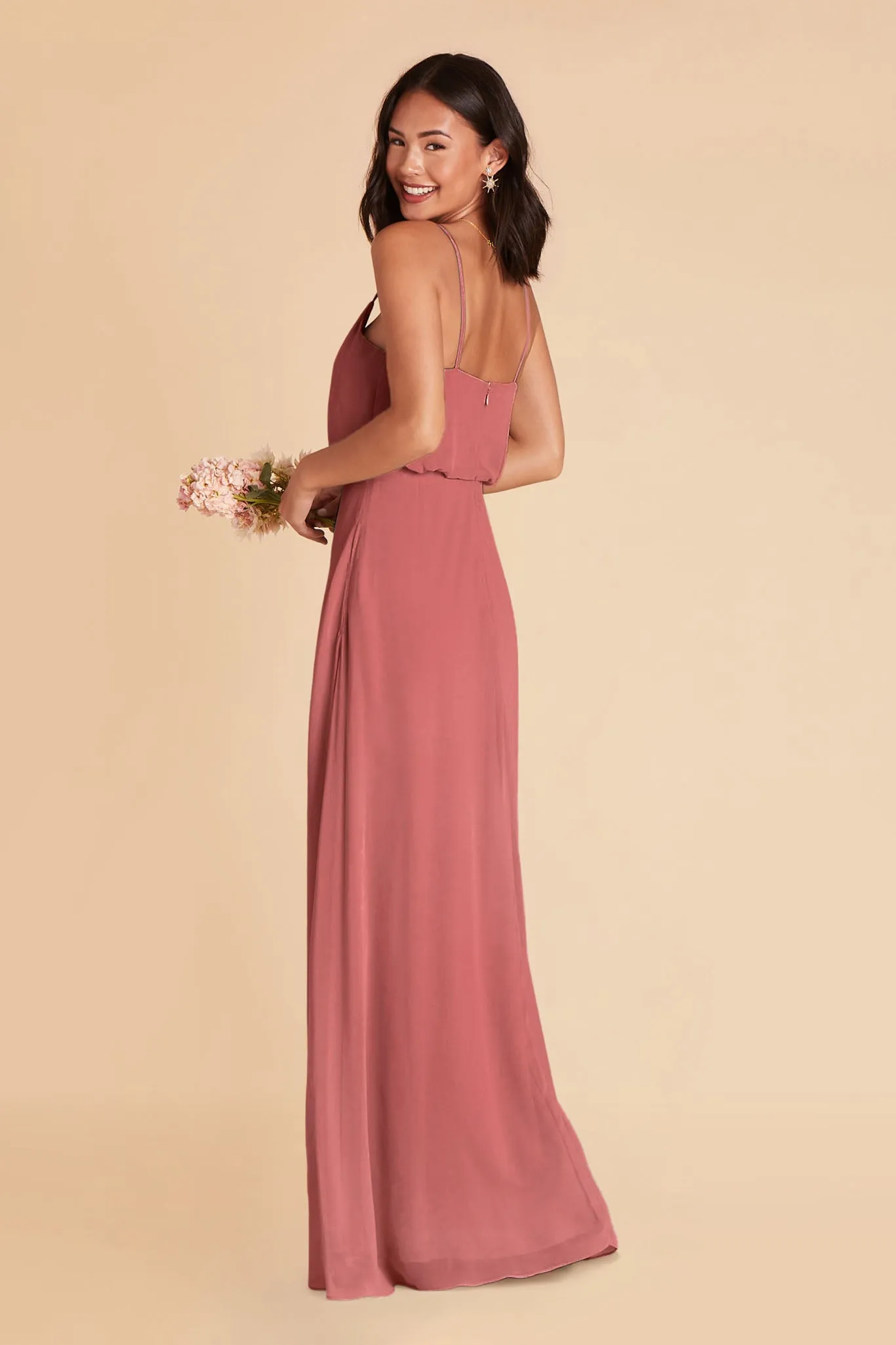 Gwennie Chiffon Dress - Mulberry sold by Birdy Grey product image thumbnail 5