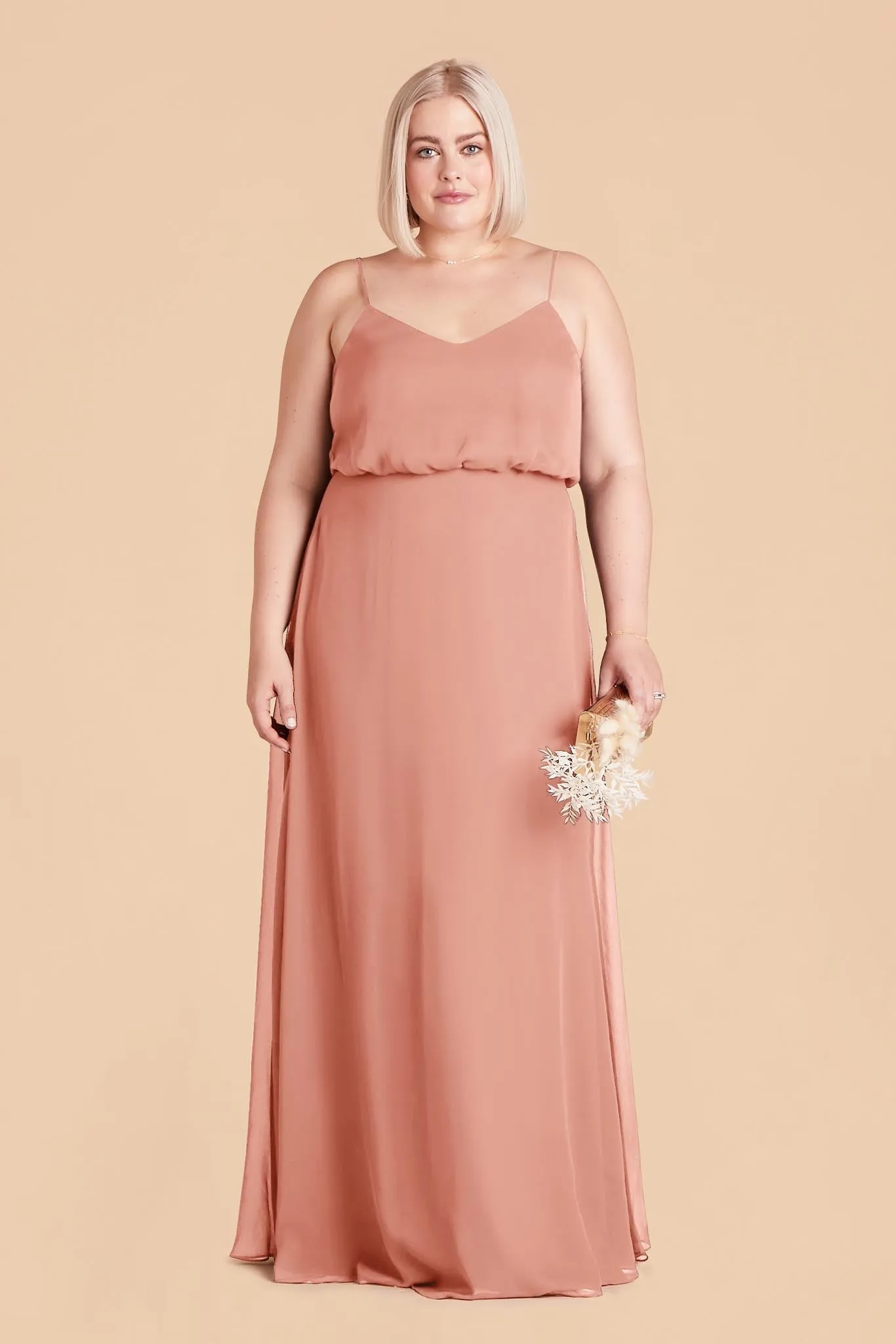 Gwennie Chiffon Dress - Dusty Rose sold by Birdy Grey product image thumbnail 2