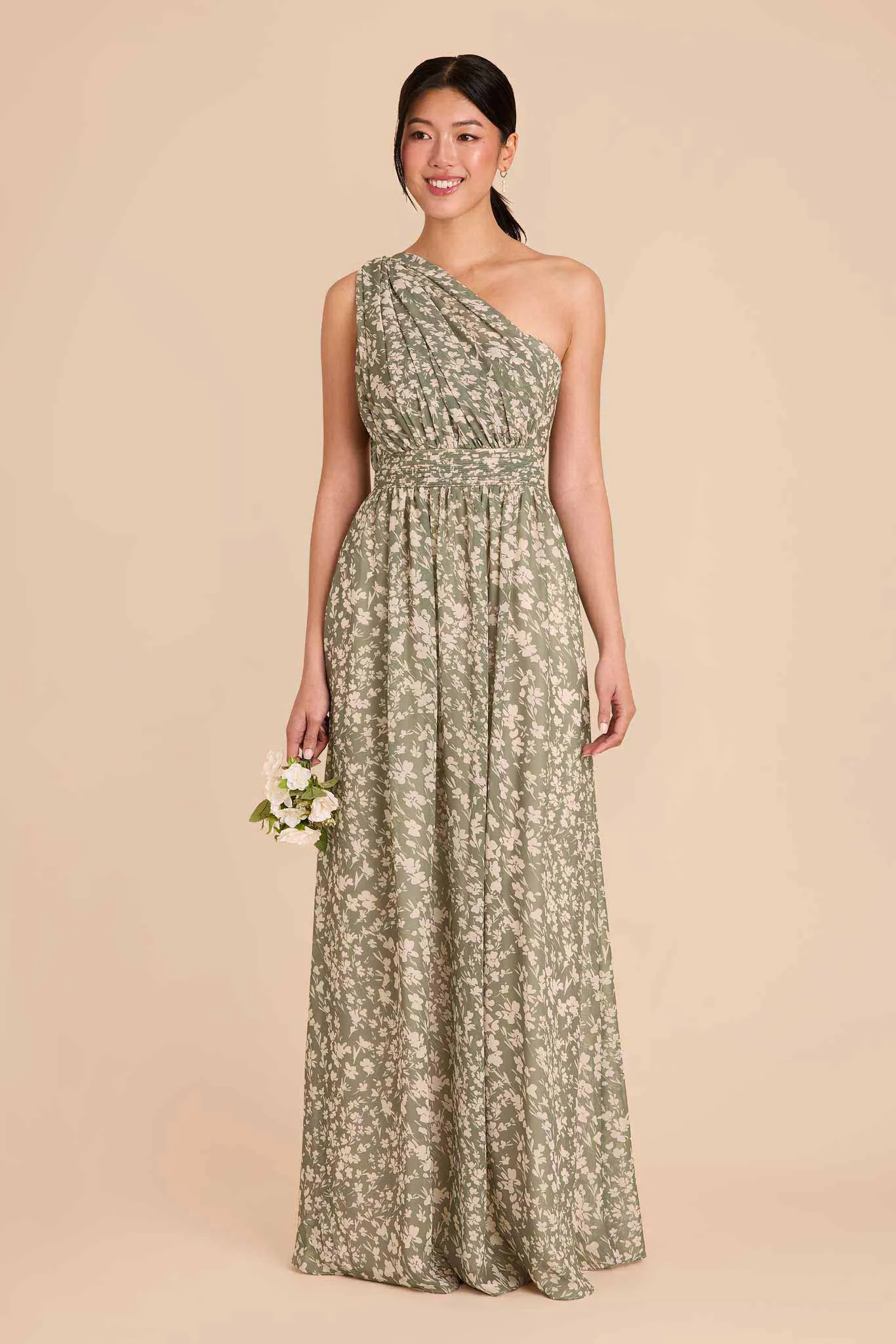 Grace Chiffon Dress - Thyme Dreamy Floral sold by Birdy Grey product image thumbnail 3