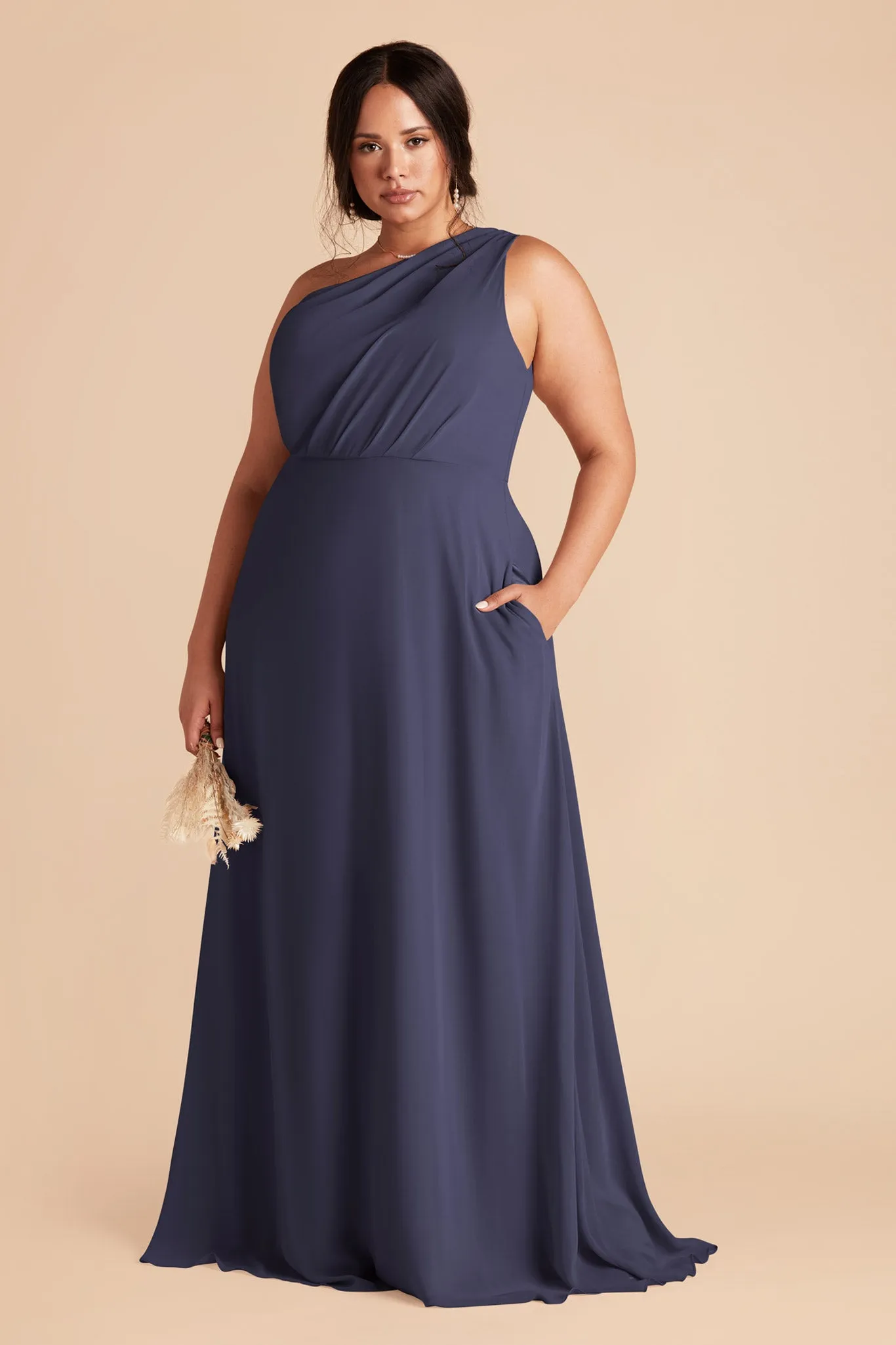 Kira Chiffon Dress - Dusk Blue sold by Birdy Grey product image thumbnail 2