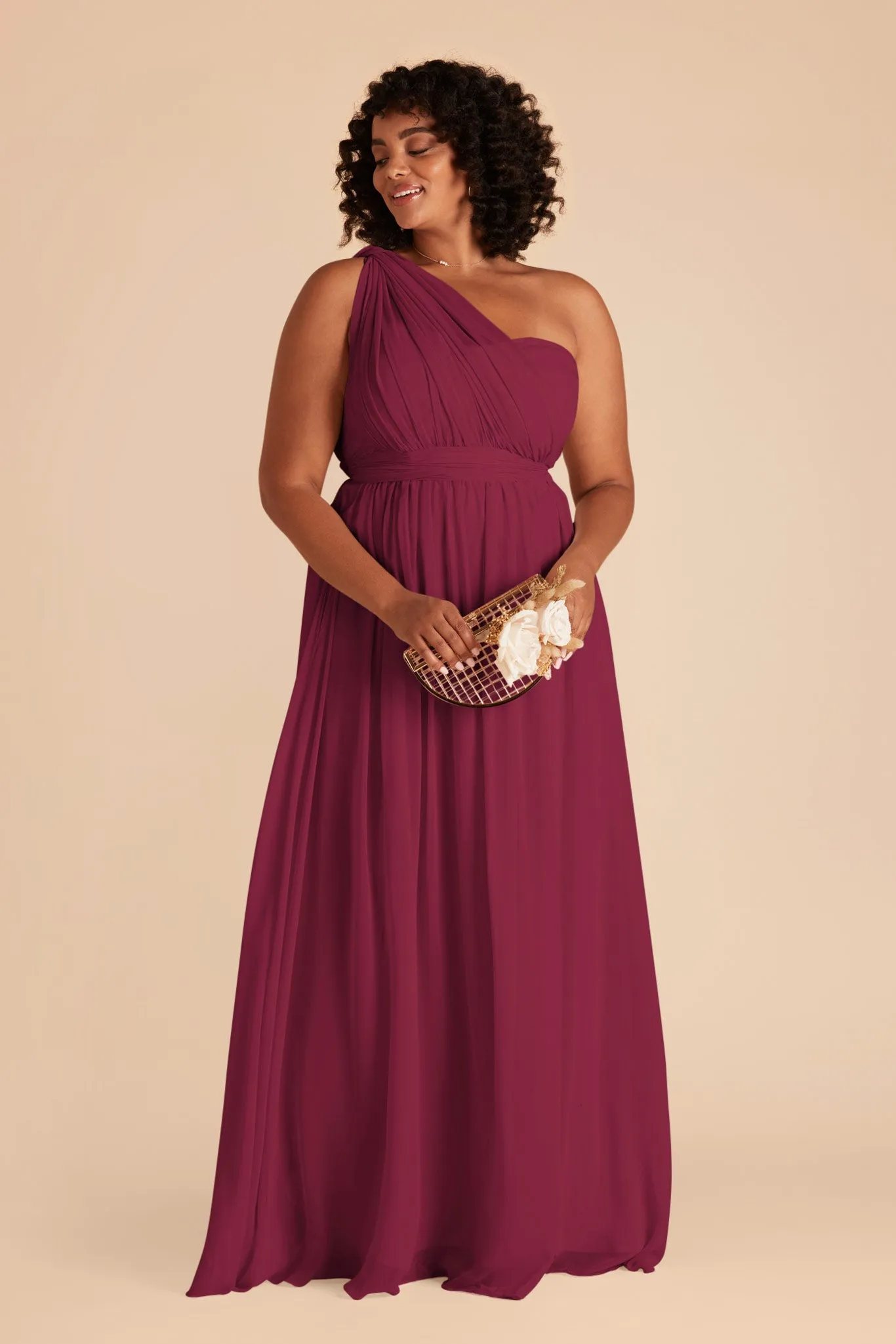 Grace Chiffon Dress - Berry sold by Birdy Grey product image thumbnail 2