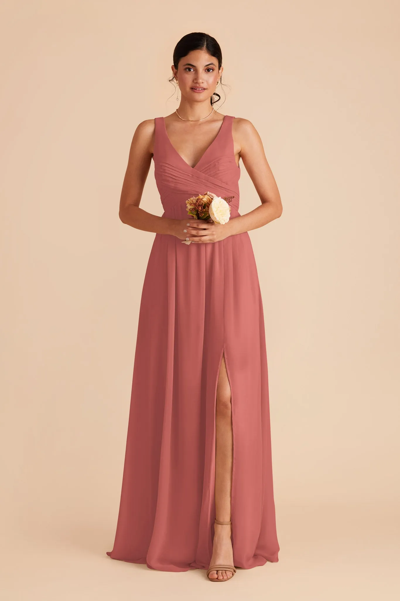 Laurie Chiffon Dress - Wild Rose sold by Birdy Grey product image thumbnail 4