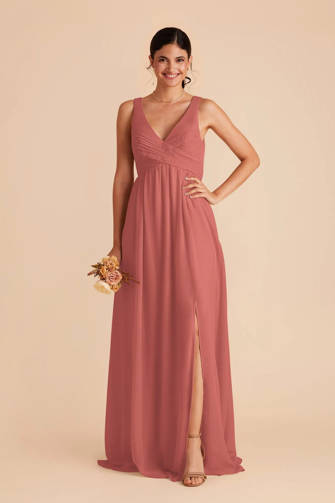 Laurie Chiffon Dress - Wild Rose sold by Birdy Grey product image thumbnail 3