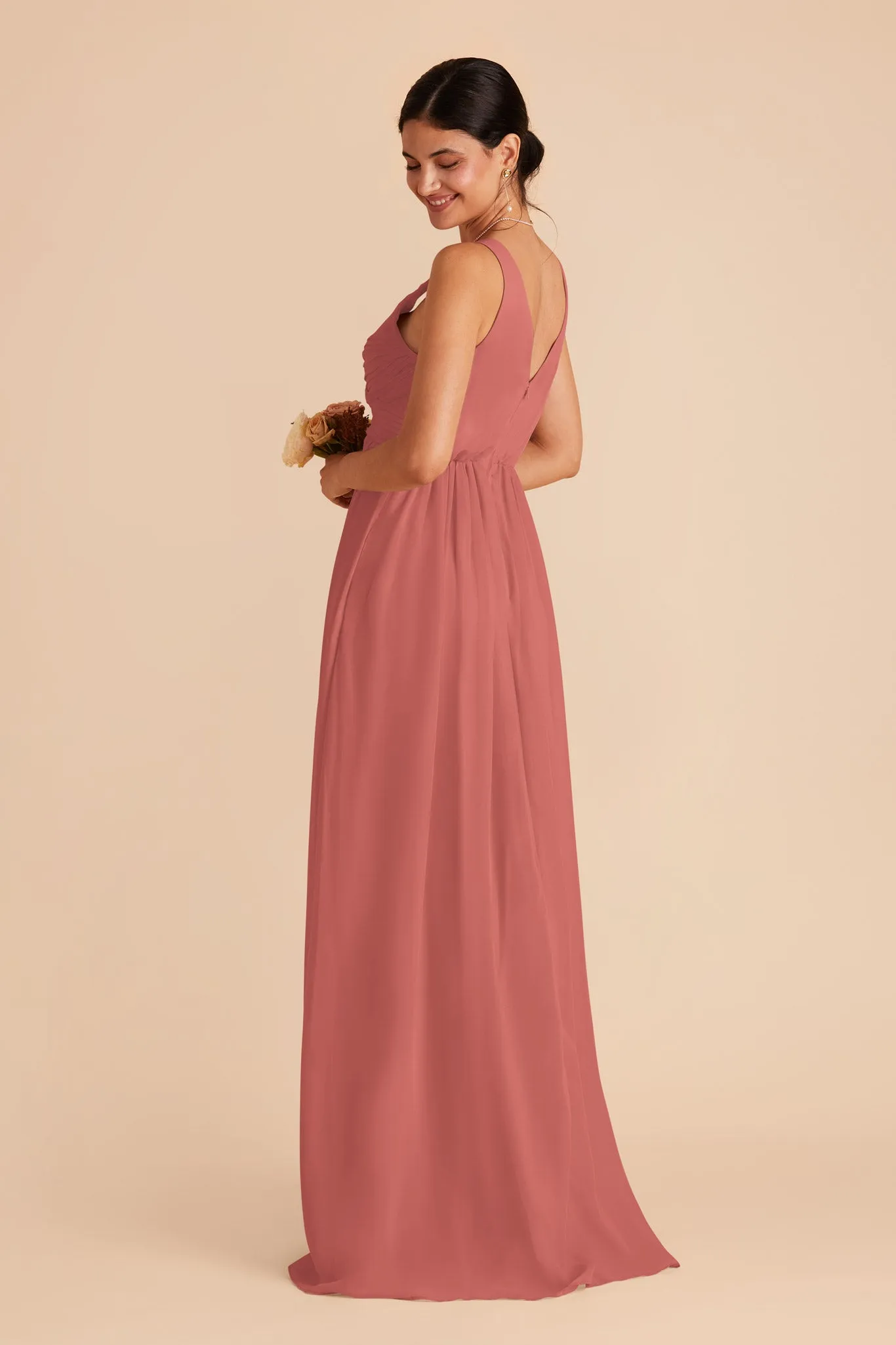 Laurie Chiffon Dress - Wild Rose sold by Birdy Grey product image thumbnail 5