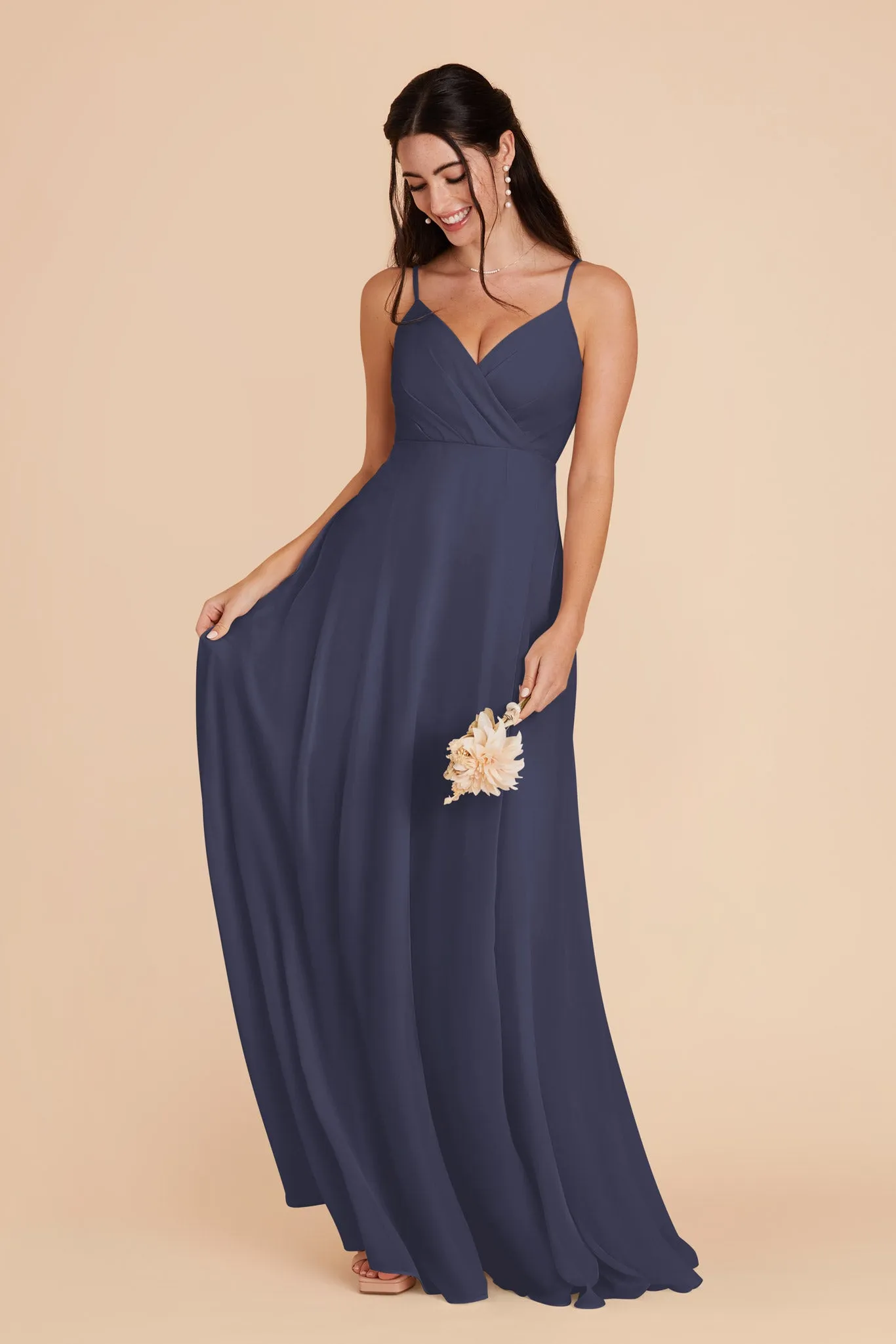 Kaia Chiffon Dress - Dusk Blue sold by Birdy Grey product image thumbnail 4