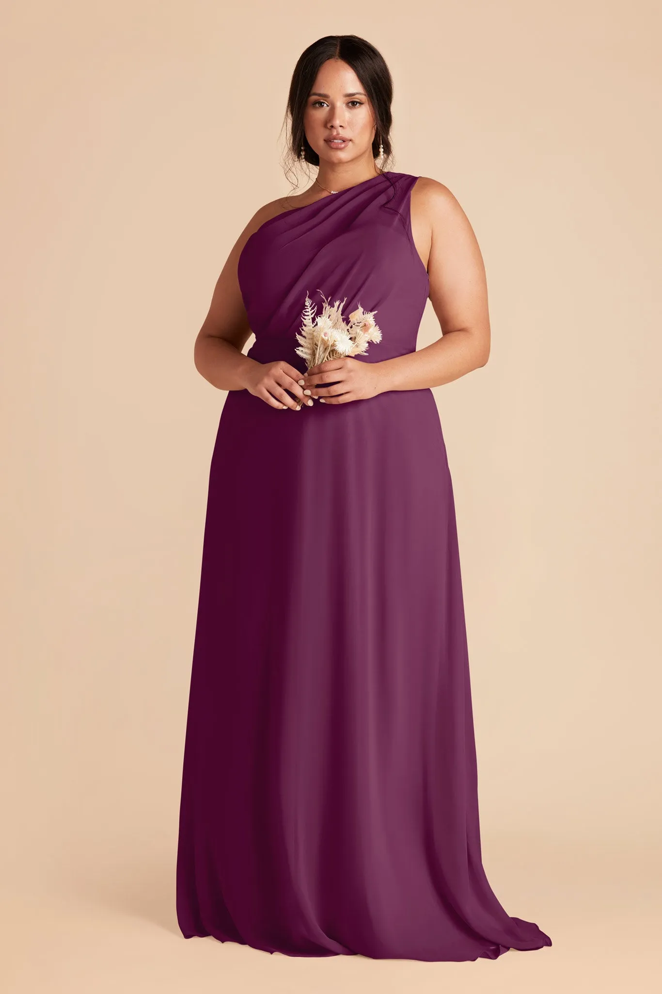 Kira Chiffon Dress - Fig sold by Birdy Grey product image thumbnail 2