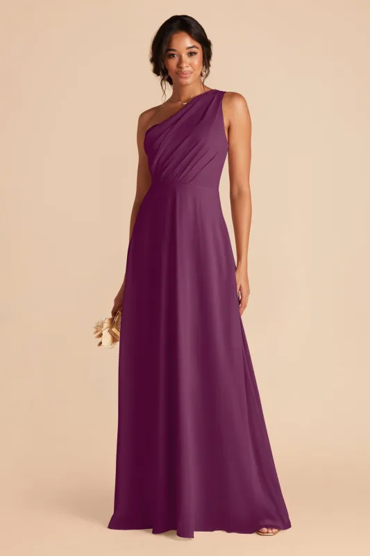 Kira Chiffon Dress - Fig sold by Birdy Grey