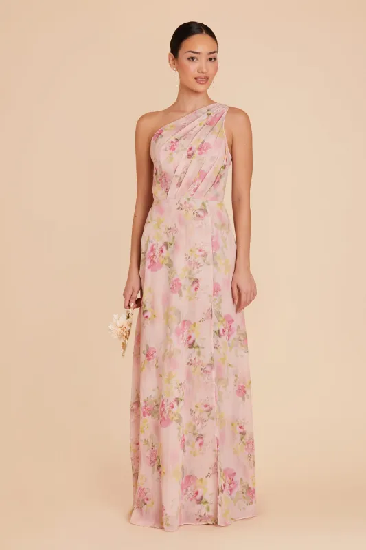 Kira Chiffon Dress - Vintage Pink Floral sold by Birdy Grey