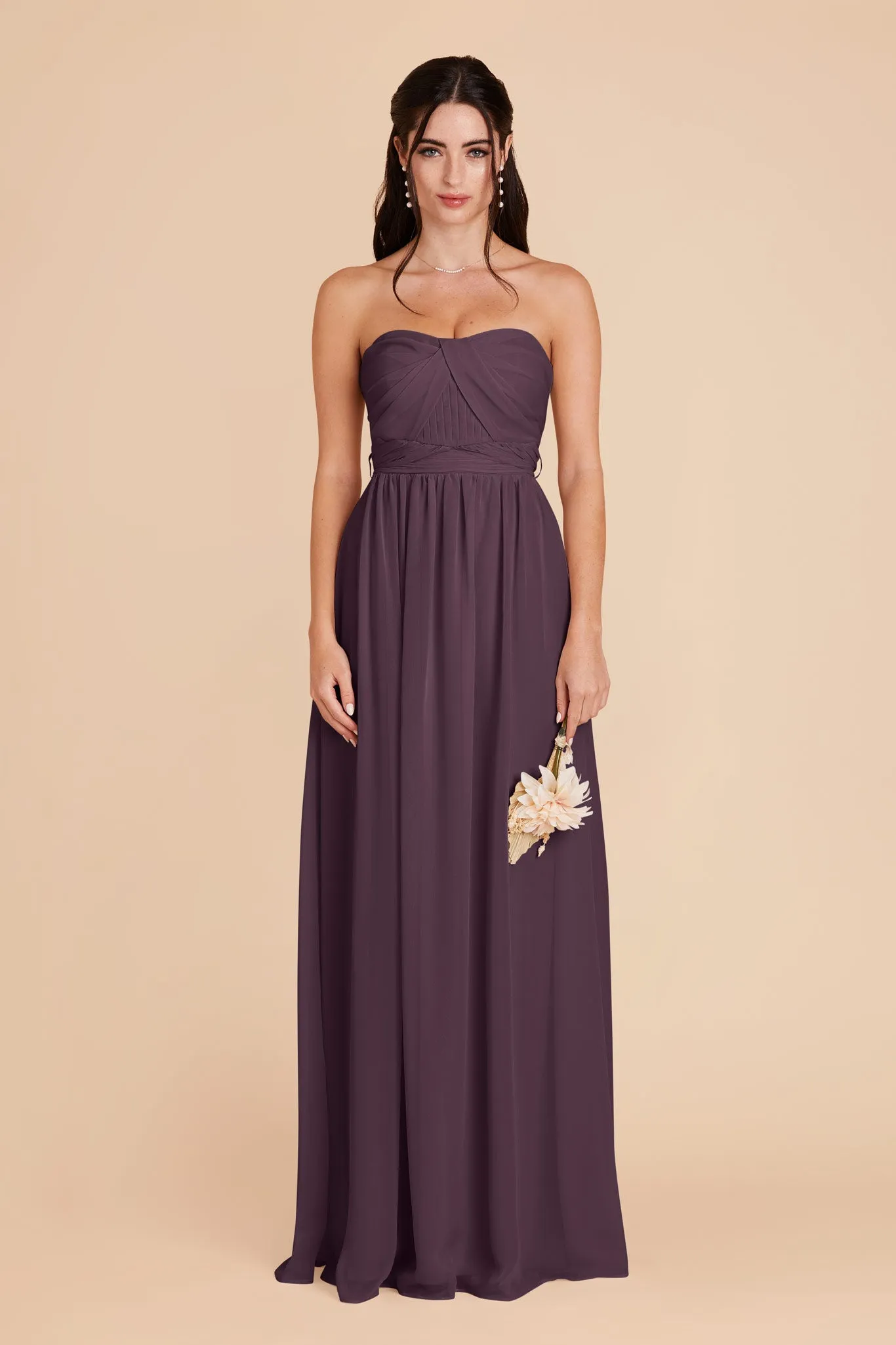 Grace Chiffon Dress - Plum sold by Birdy Grey product image thumbnail 4