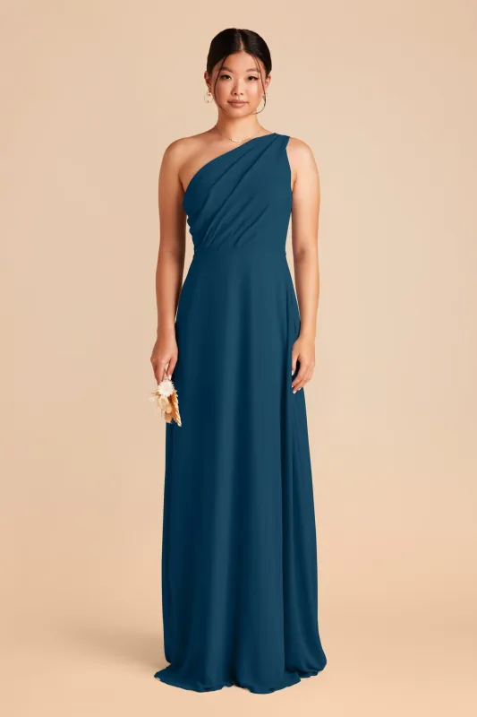 Kira Chiffon Dress - Dark Teal sold by Birdy Grey