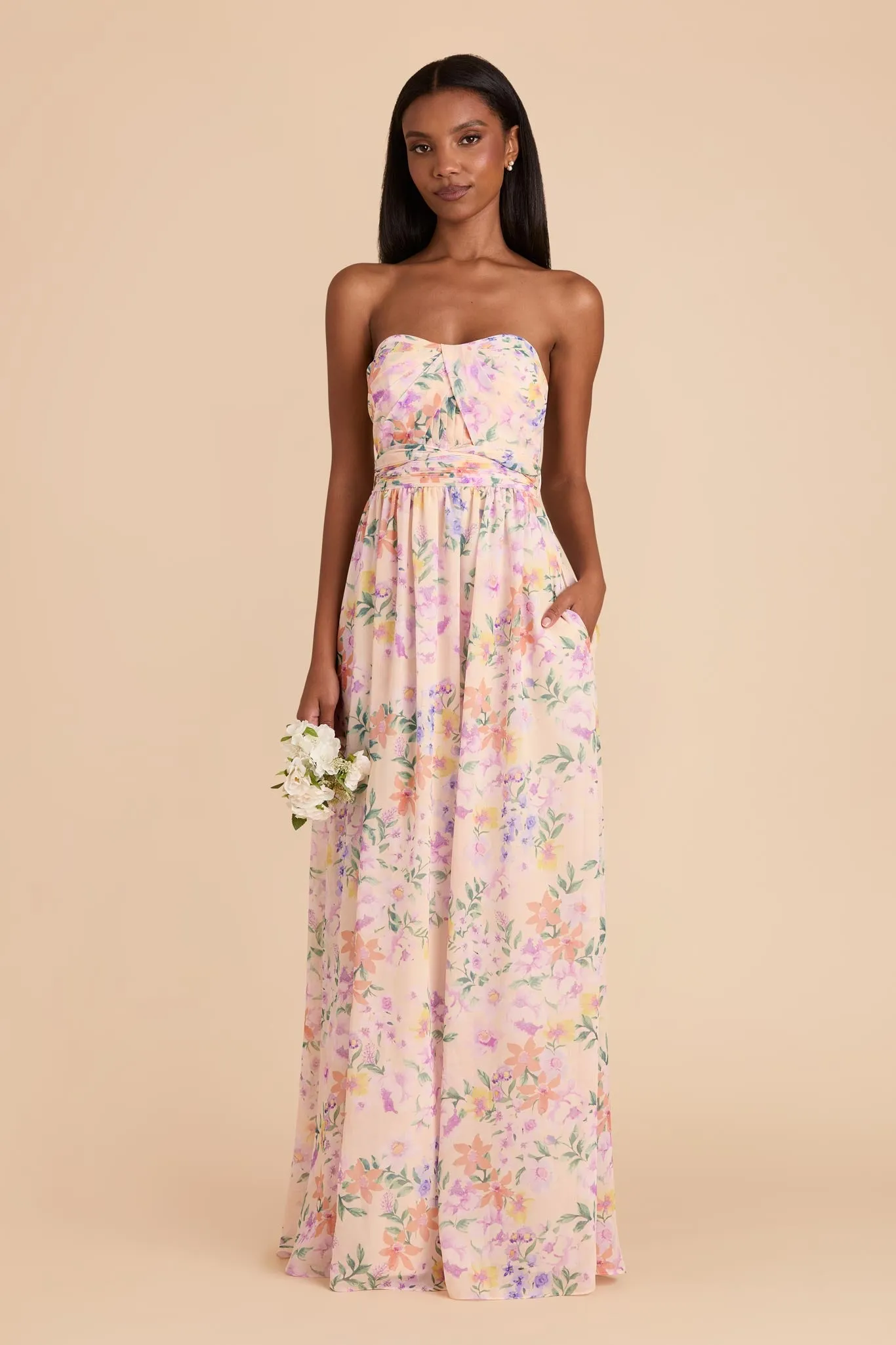 Grace Chiffon Dress - Botanical Blooms sold by Birdy Grey product image thumbnail 3