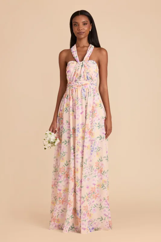 Grace Chiffon Dress - Botanical Blooms sold by Birdy Grey