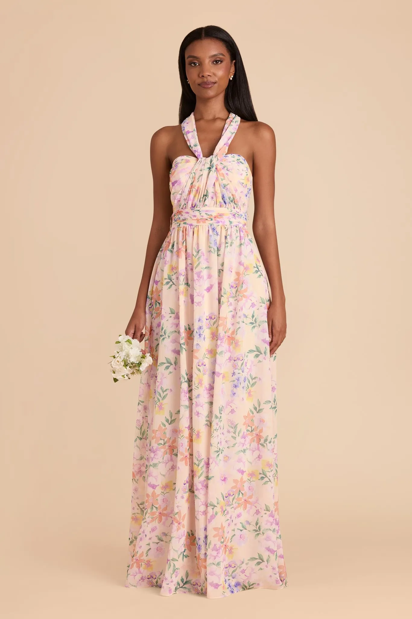Grace Chiffon Dress - Botanical Blooms sold by Birdy Grey