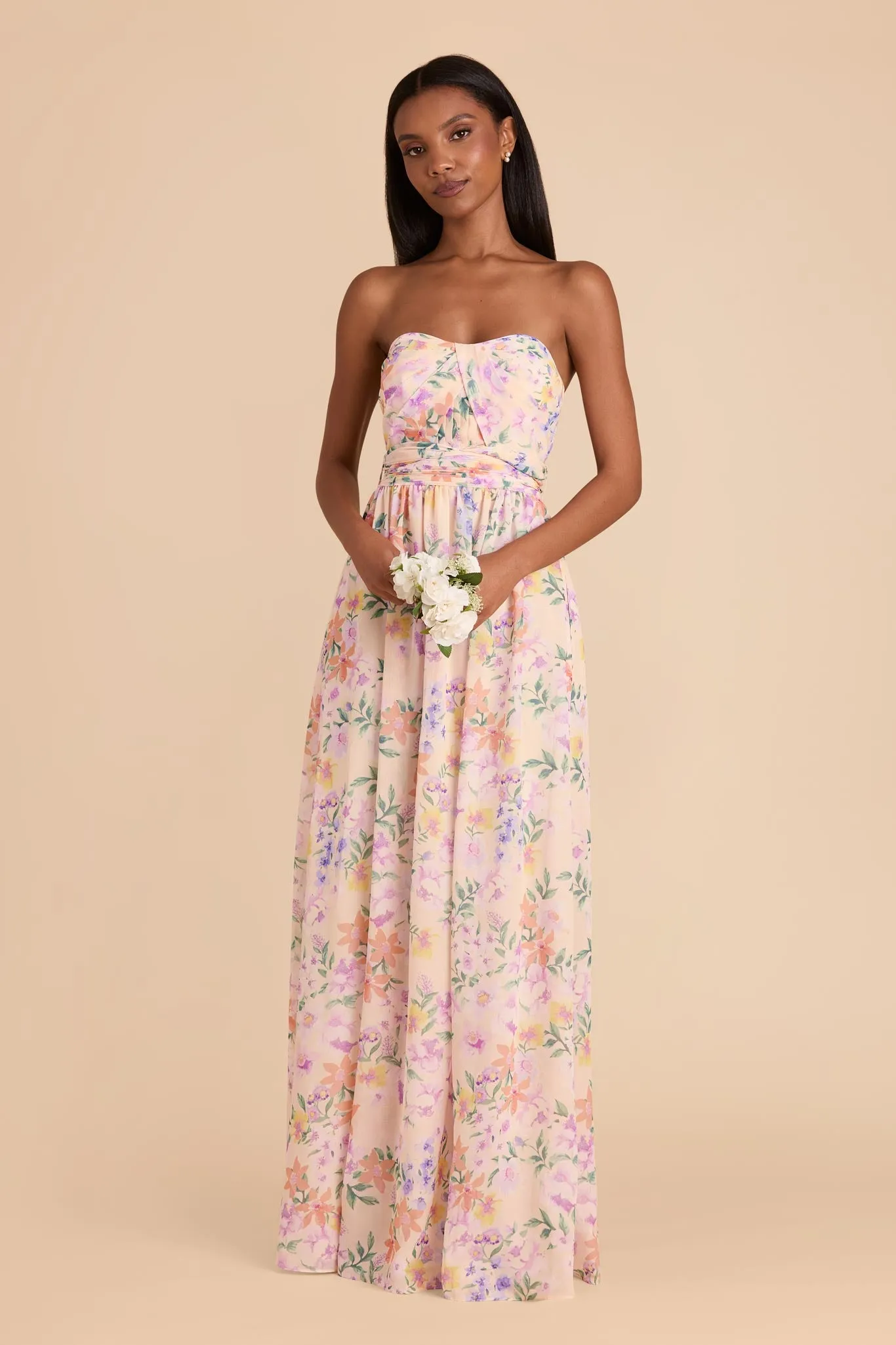 Grace Chiffon Dress - Botanical Blooms sold by Birdy Grey product image thumbnail 2