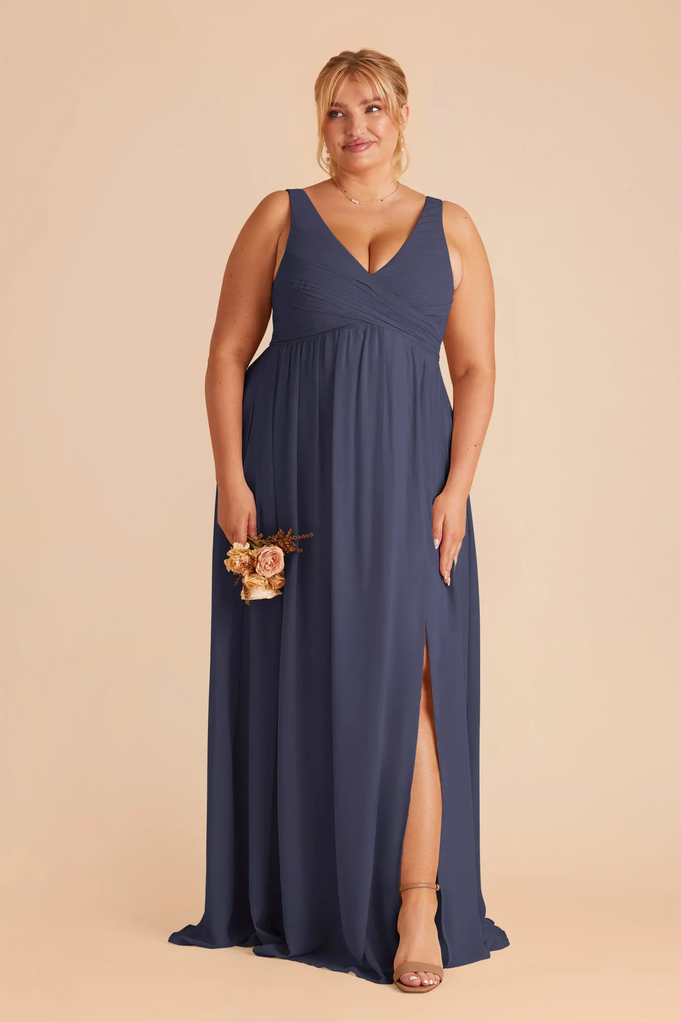 Laurie Chiffon Dress - Dusk Blue sold by Birdy Grey product image thumbnail 2