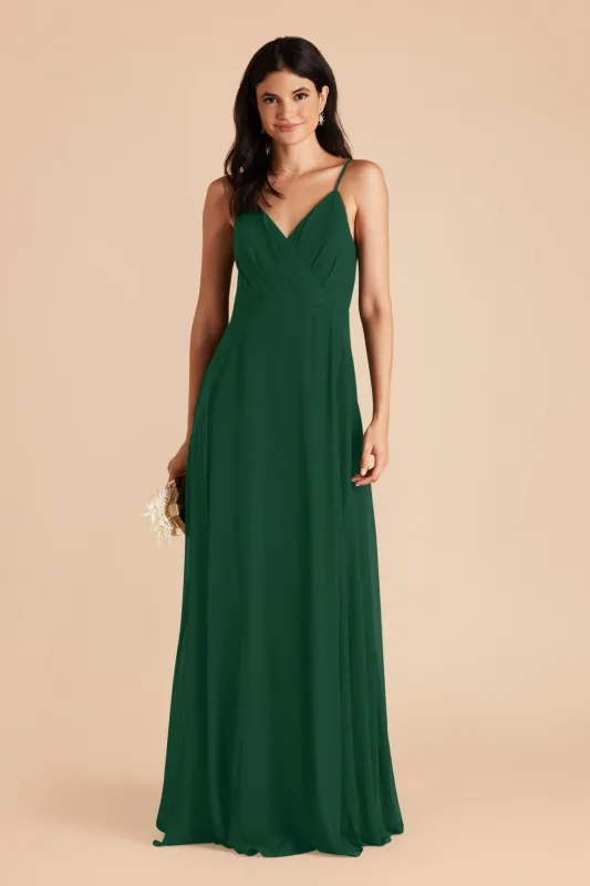 Kaia Chiffon Dress - Forest Green sold by Birdy Grey