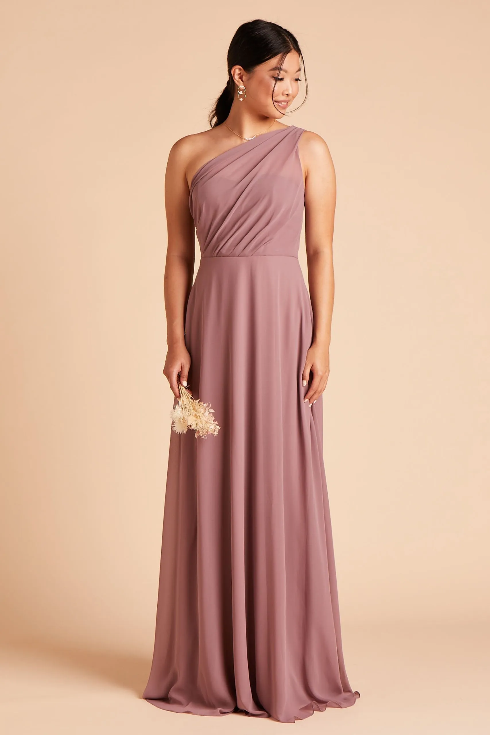 Kira Chiffon Dress - Dark Mauve sold by Birdy Grey product image thumbnail 5