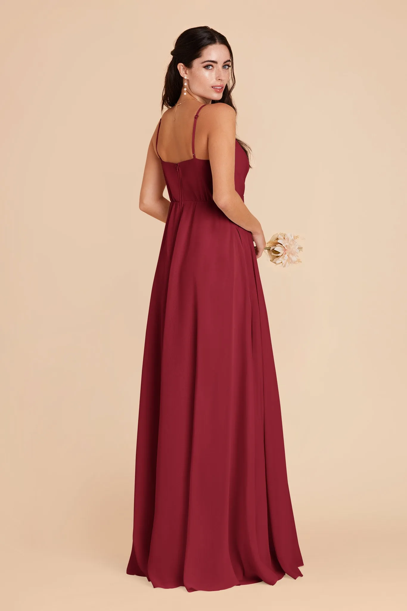 Kaia Chiffon Dress - Burgundy sold by Birdy Grey product image thumbnail 5