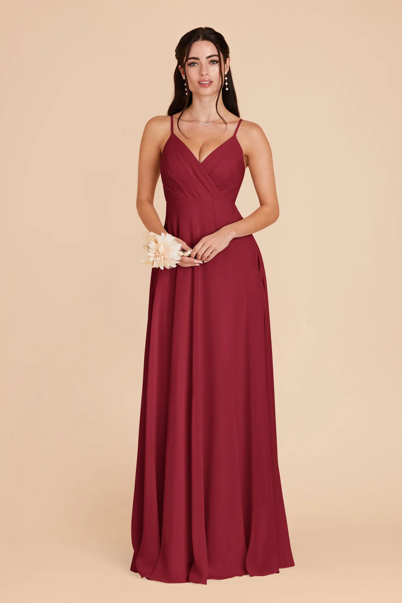 Kaia Chiffon Dress - Burgundy sold by Birdy Grey product image thumbnail 4