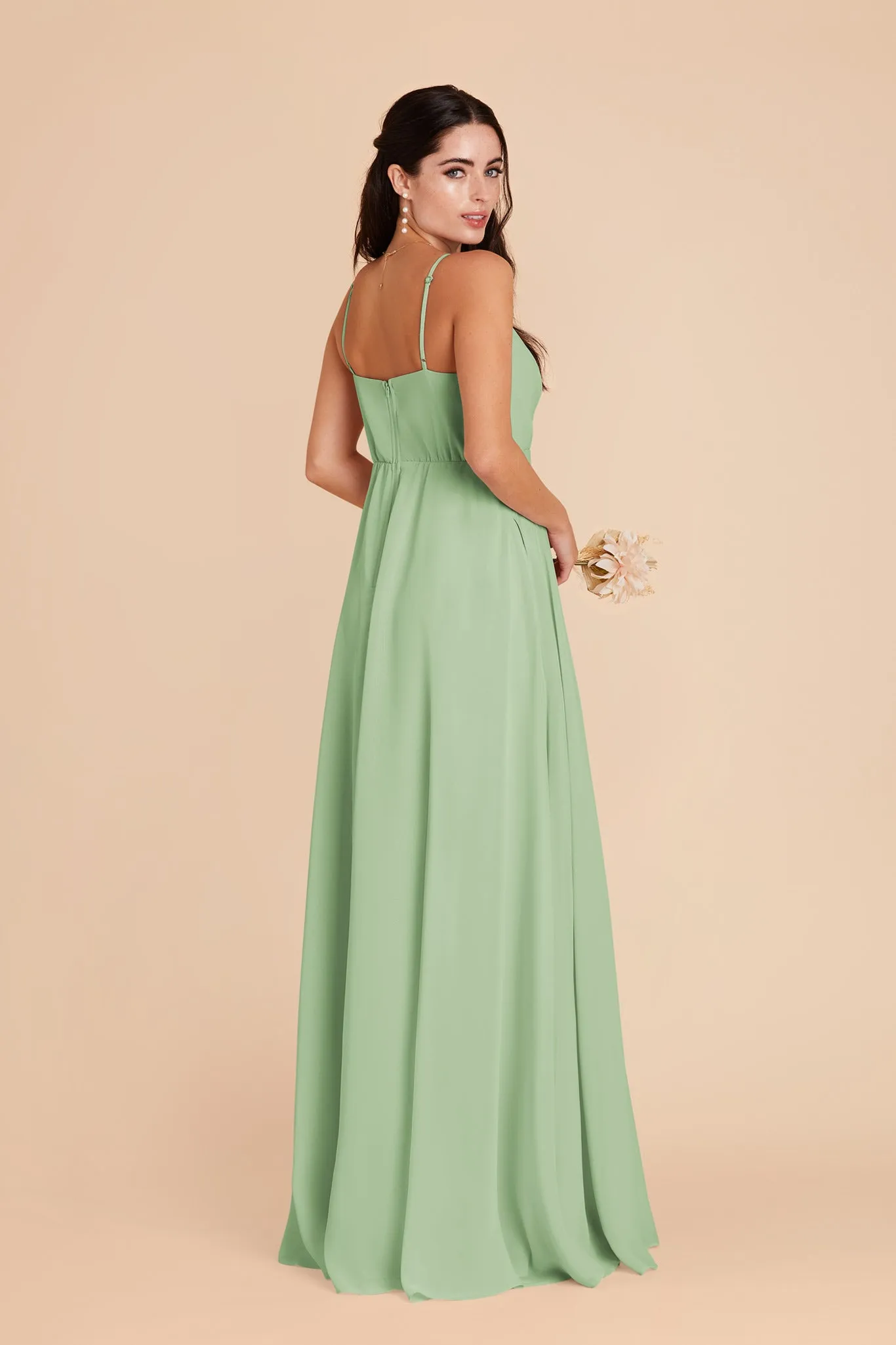 Kaia Chiffon Dress - Pistachio sold by Birdy Grey product image thumbnail 5