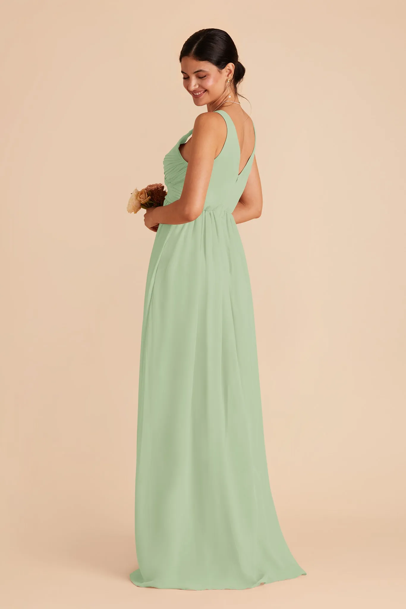 Laurie Chiffon Dress - Pistachio sold by Birdy Grey product image thumbnail 5