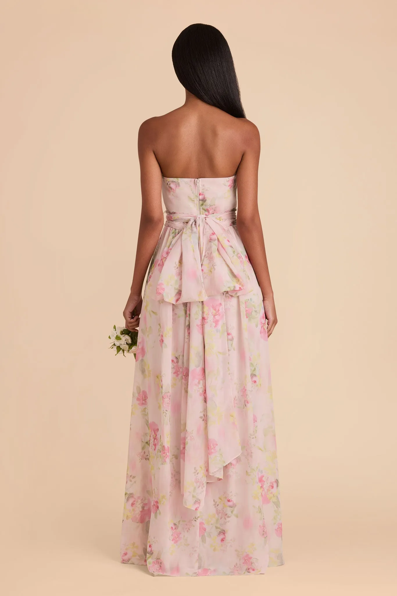 Grace Chiffon Dress - Vintage Pink Floral sold by Birdy Grey product image thumbnail 5