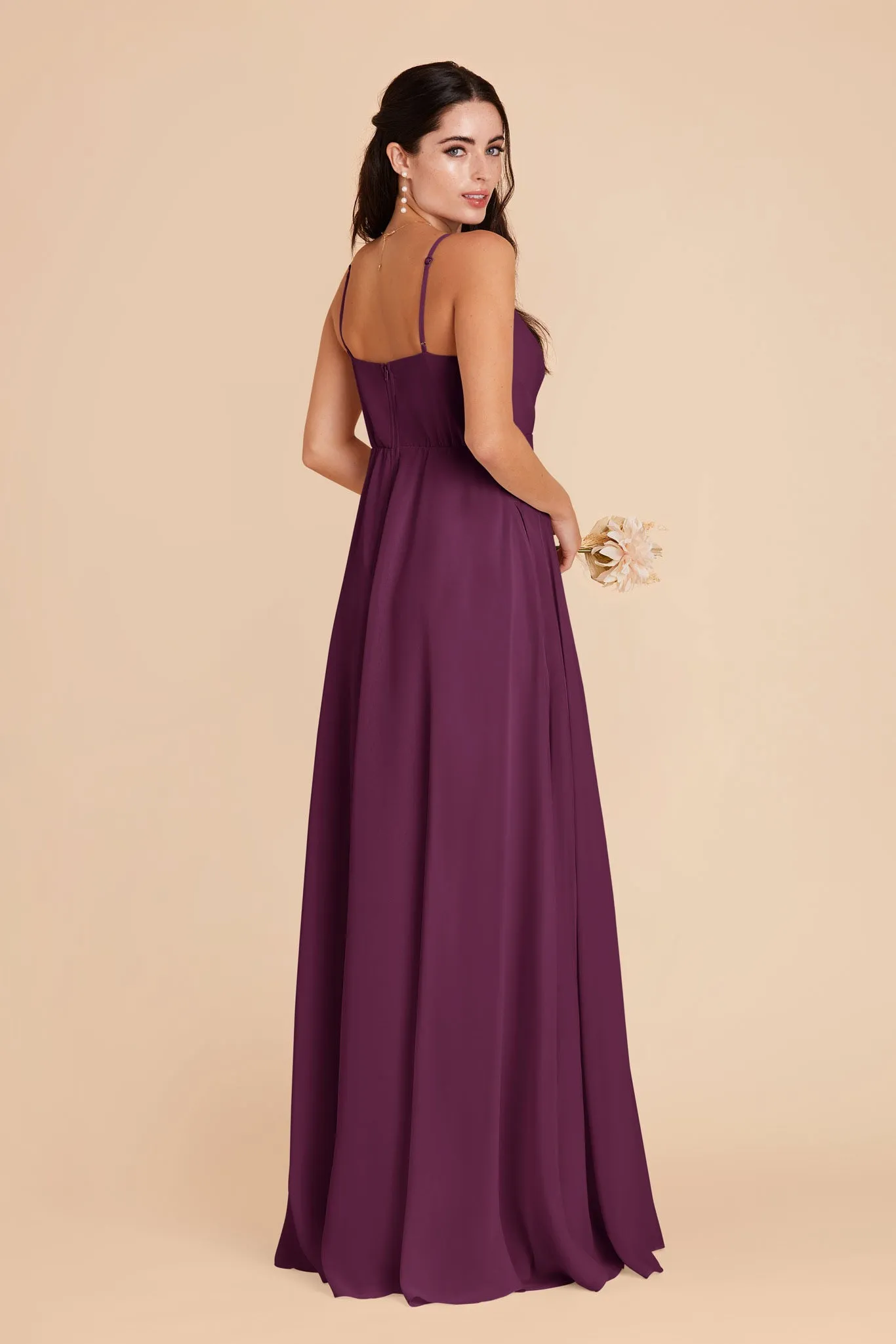 Kaia Chiffon Dress - Fig sold by Birdy Grey product image thumbnail 5