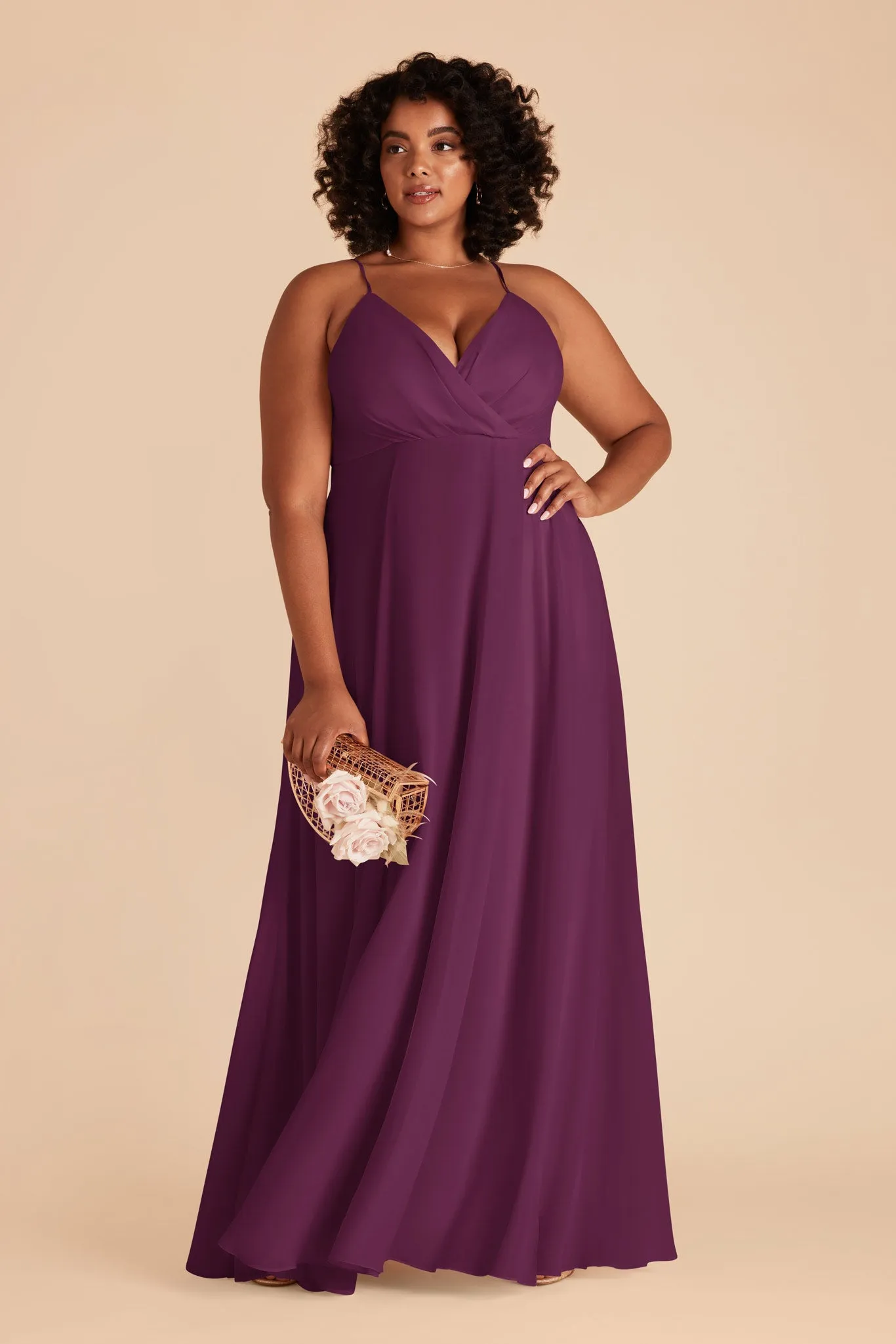 Kaia Chiffon Dress - Fig sold by Birdy Grey product image thumbnail 2