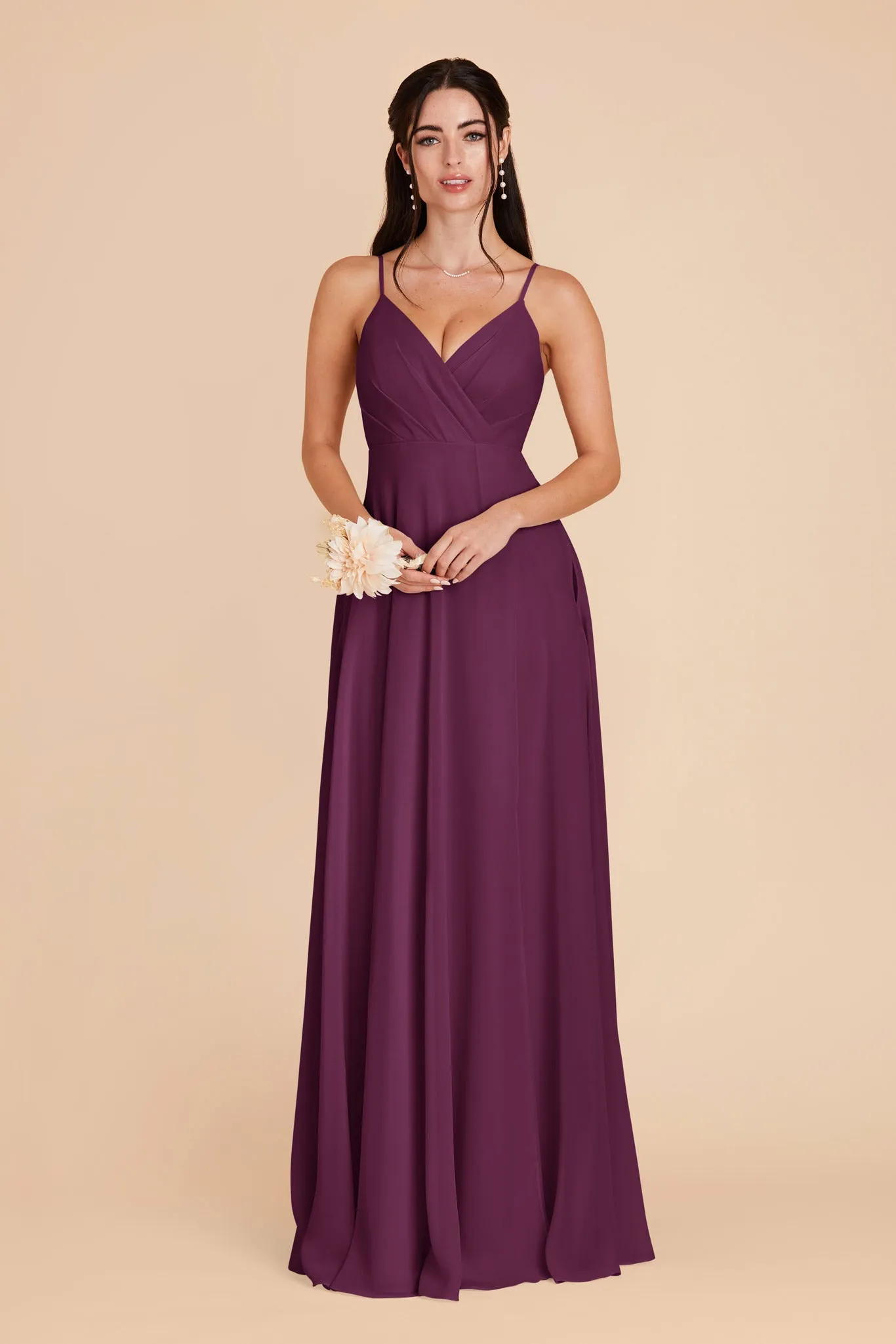 Kaia Chiffon Dress - Fig sold by Birdy Grey product image thumbnail 4