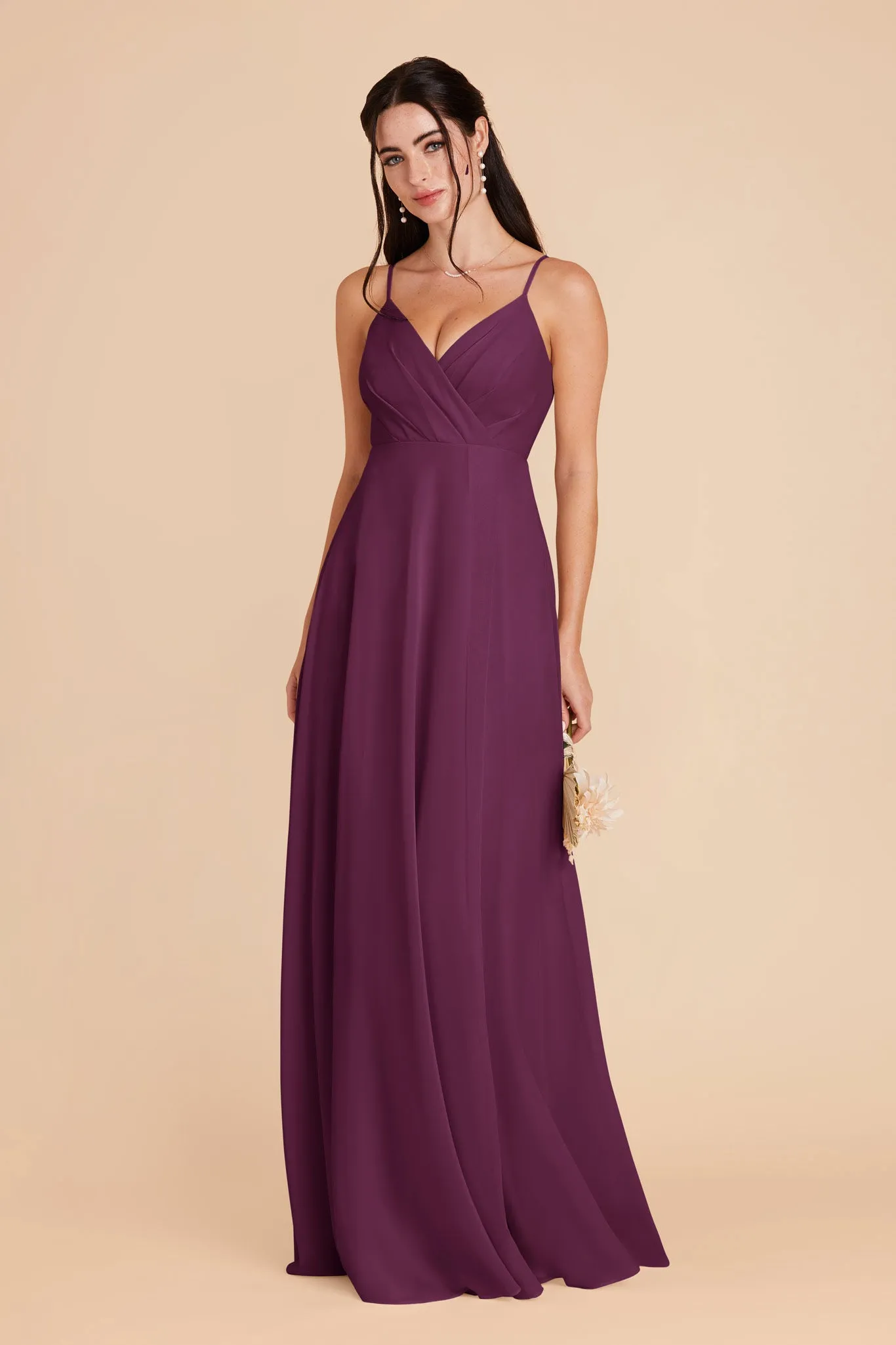 Kaia Chiffon Dress - Fig sold by Birdy Grey