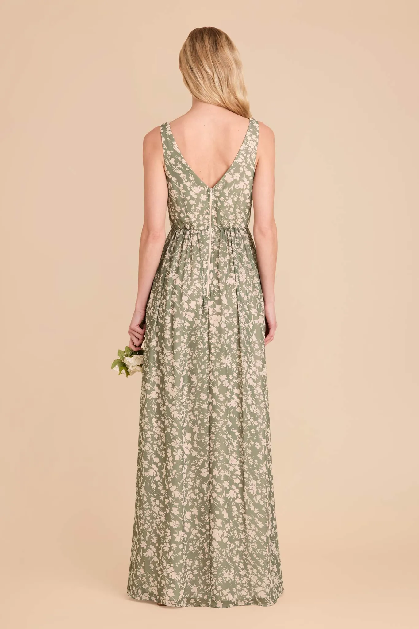 Laurie Chiffon Dress - Thyme Dreamy Floral sold by Birdy Grey product image thumbnail 4