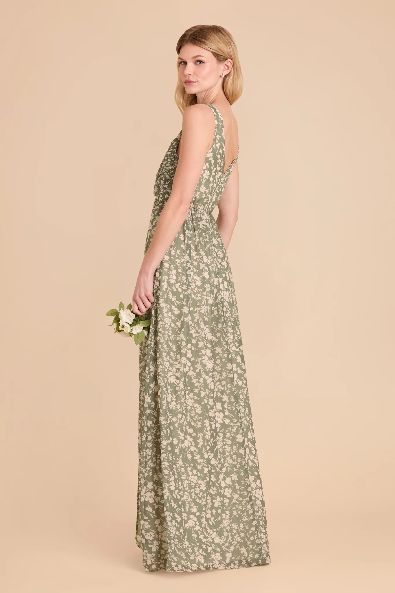 Laurie Chiffon Dress - Thyme Dreamy Floral sold by Birdy Grey product image thumbnail 3