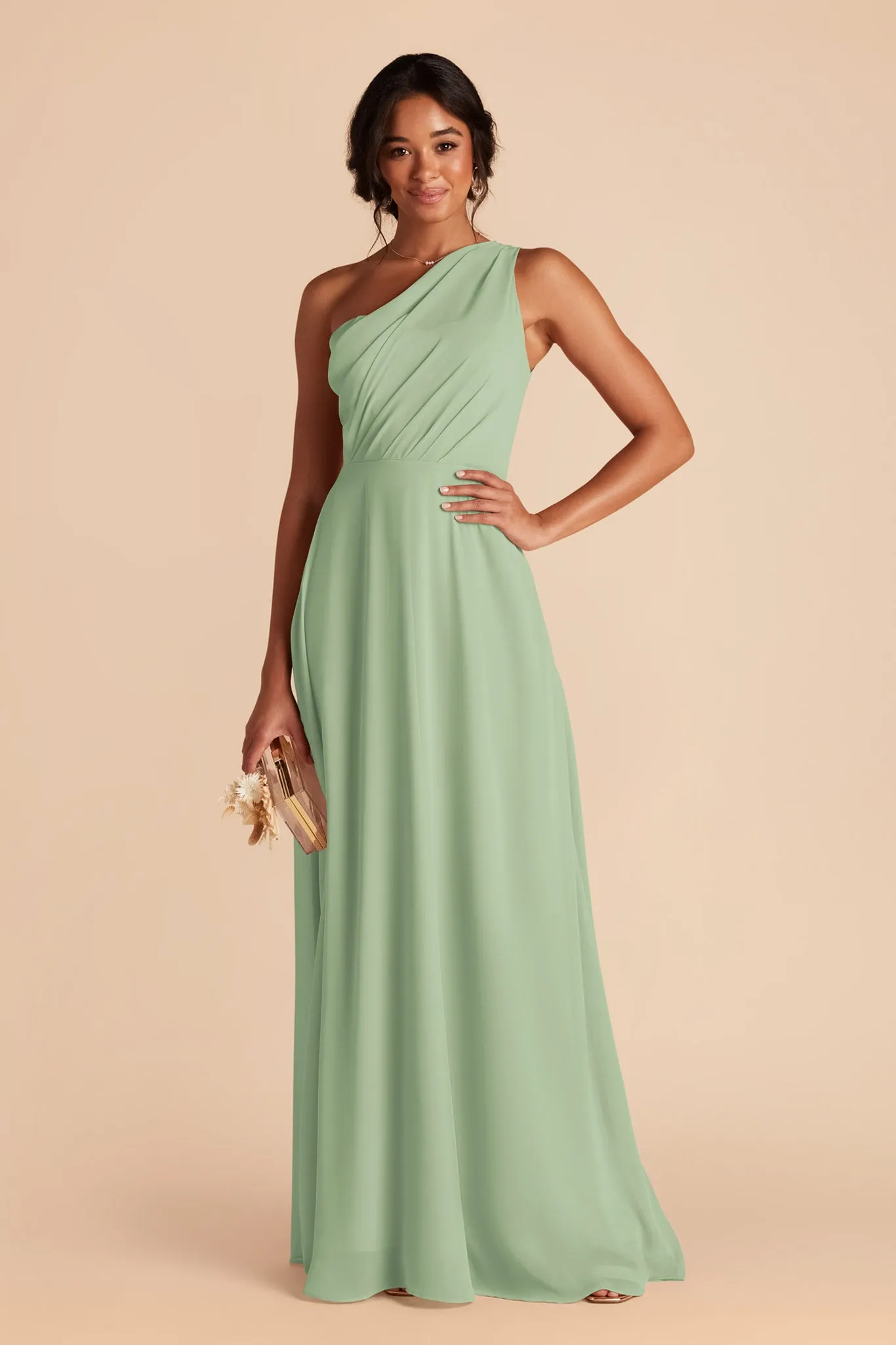 Kira Chiffon Dress - Pistachio sold by Birdy Grey product image thumbnail 4