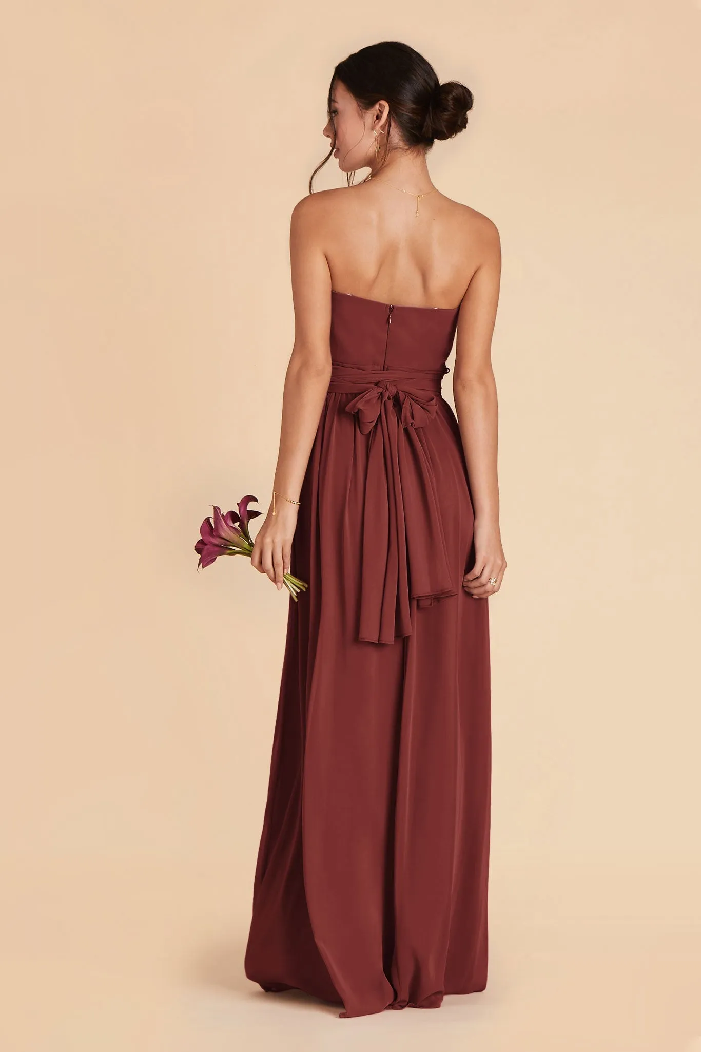 Grace Chiffon Dress - Rosewood sold by Birdy Grey product image thumbnail 5