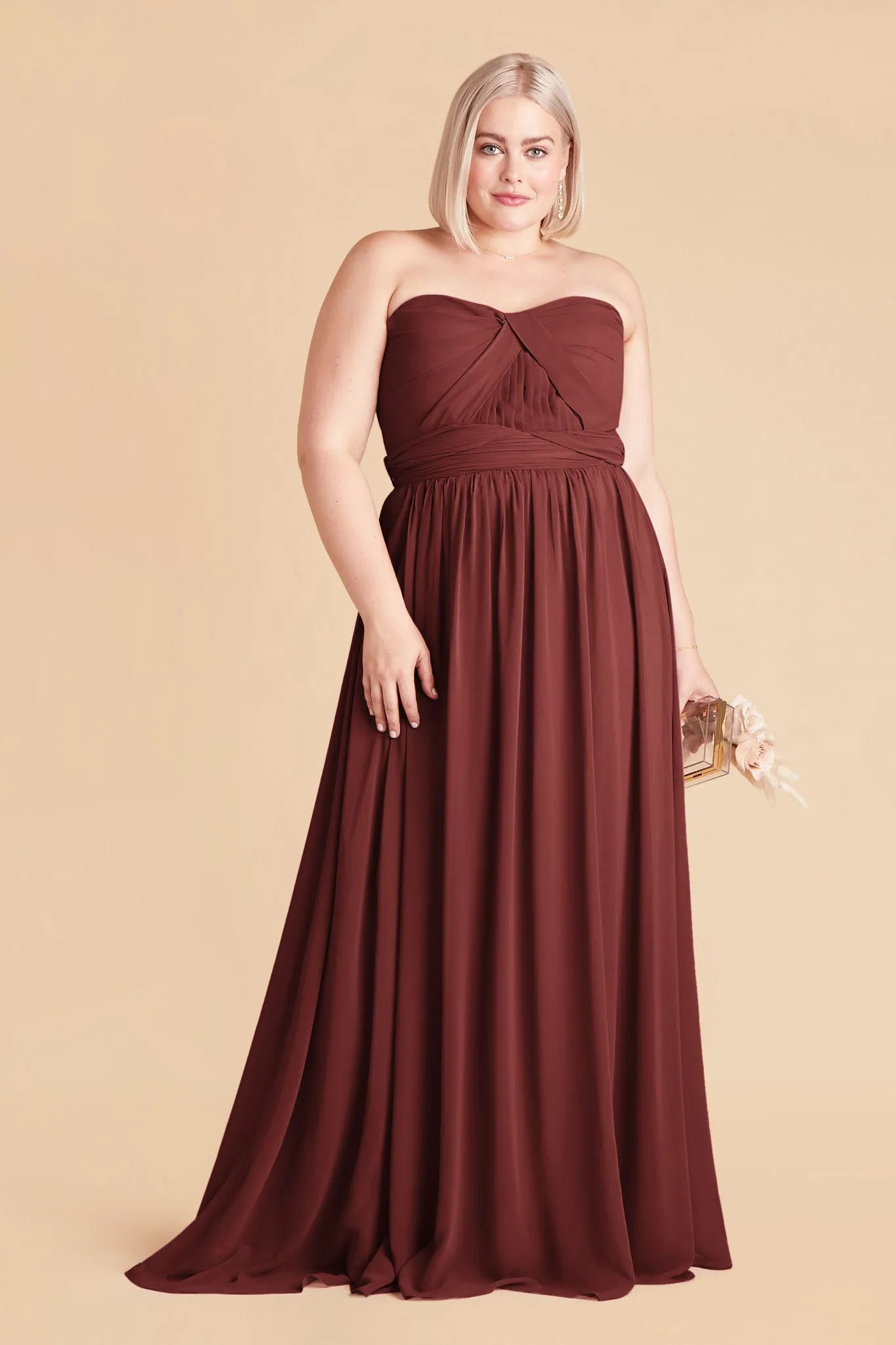Grace Chiffon Dress - Rosewood sold by Birdy Grey product image thumbnail 2