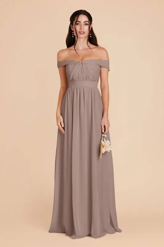 Grace Chiffon Dress - Toffee sold by Birdy Grey