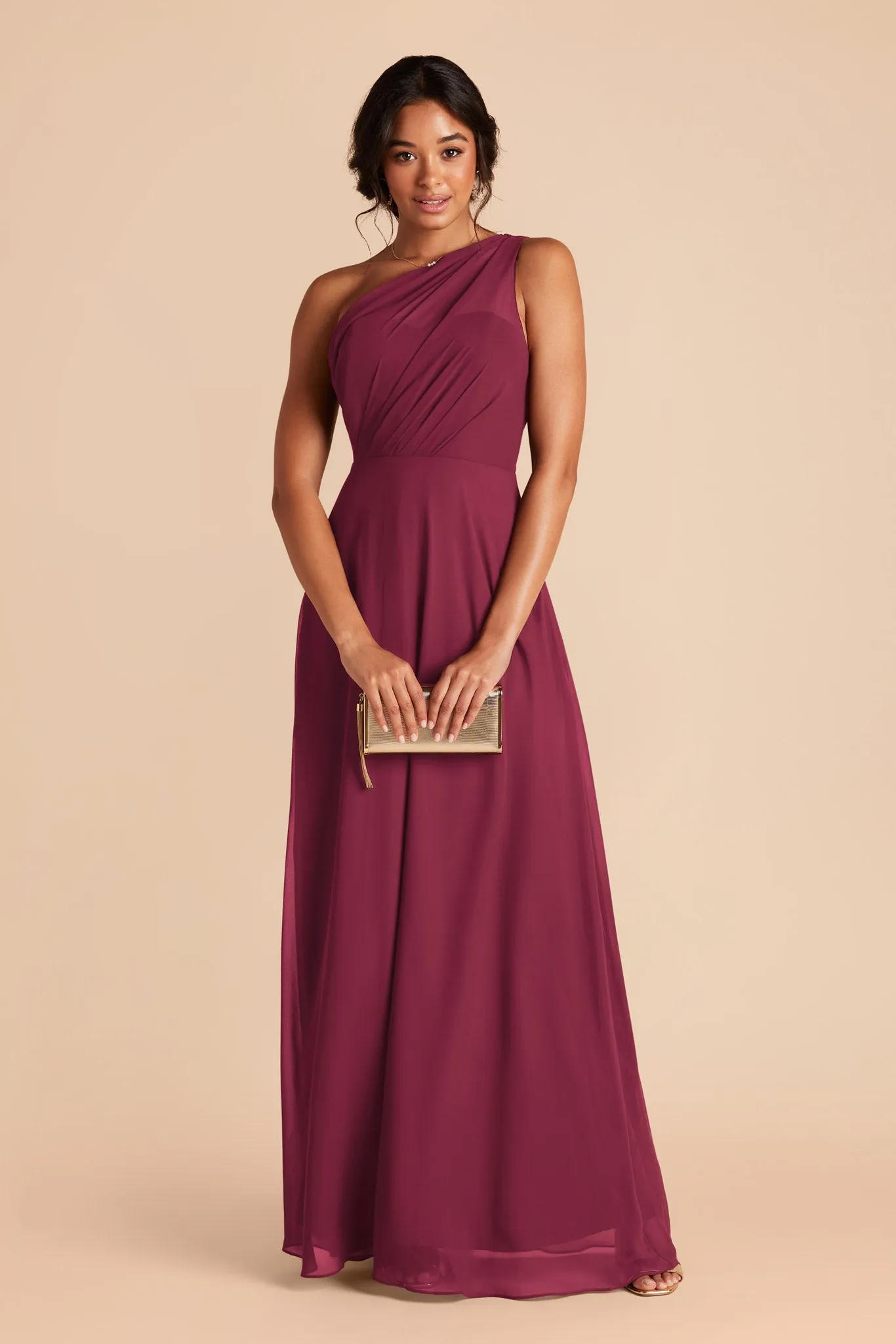 Kira Chiffon Dress - Berry sold by Birdy Grey product image thumbnail 3