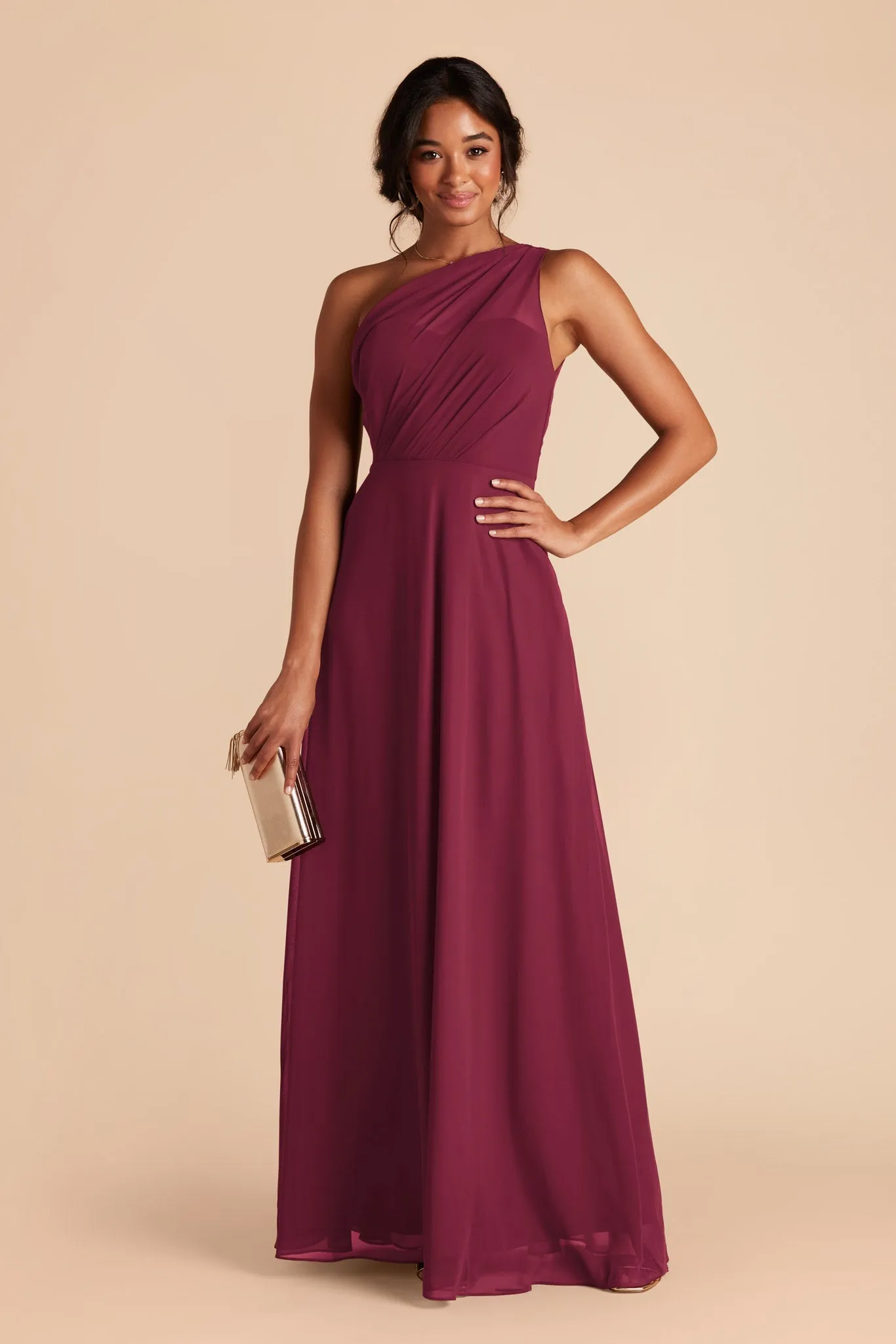 Kira Chiffon Dress - Berry sold by Birdy Grey product image thumbnail 4