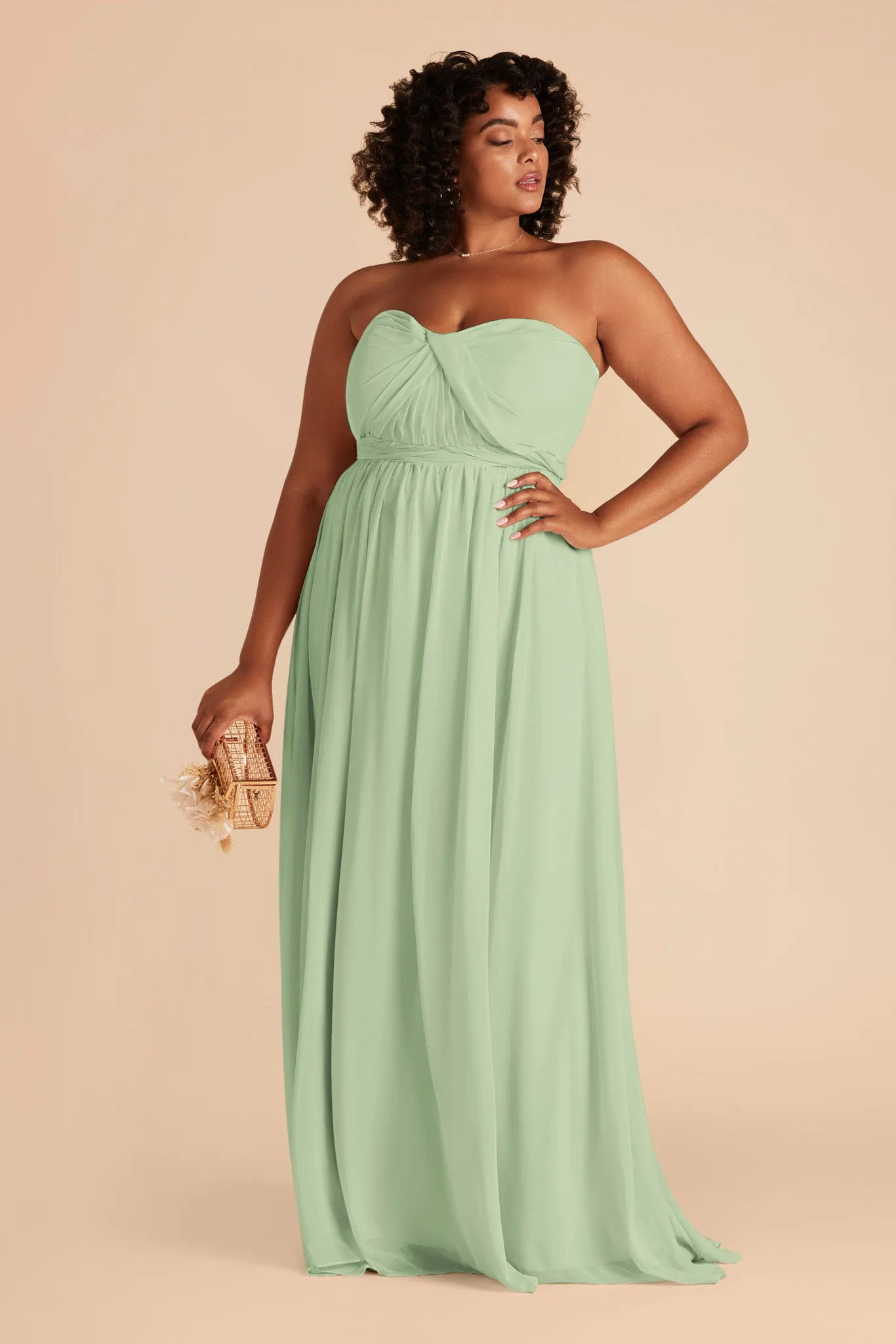 Grace Chiffon Dress - Pistachio sold by Birdy Grey product image thumbnail 2