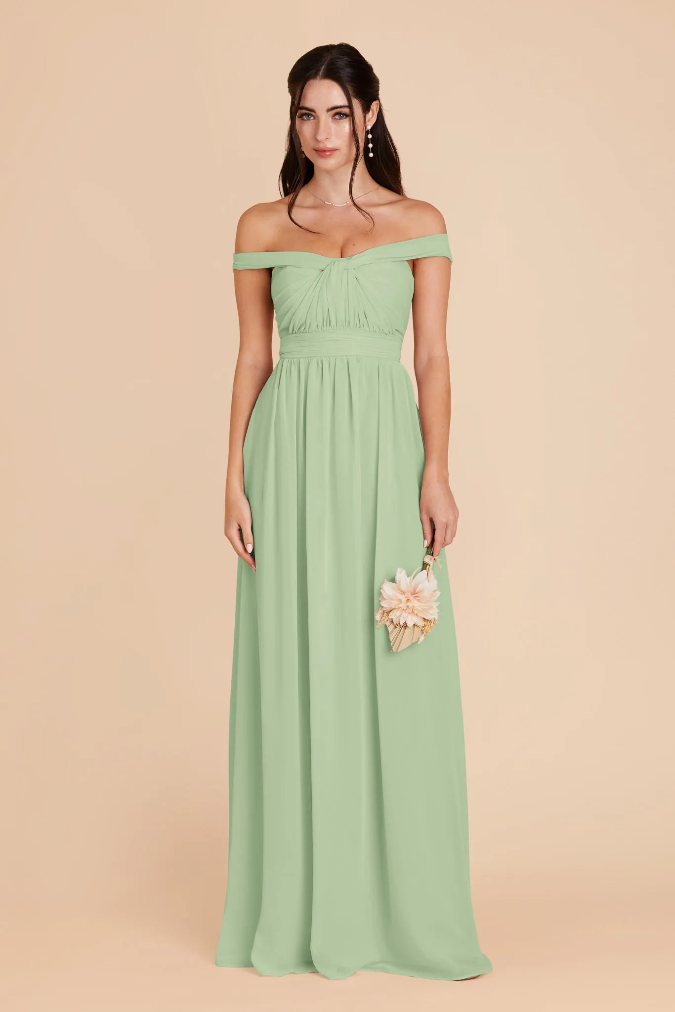 Grace Chiffon Dress - Pistachio sold by Birdy Grey product image thumbnail 3