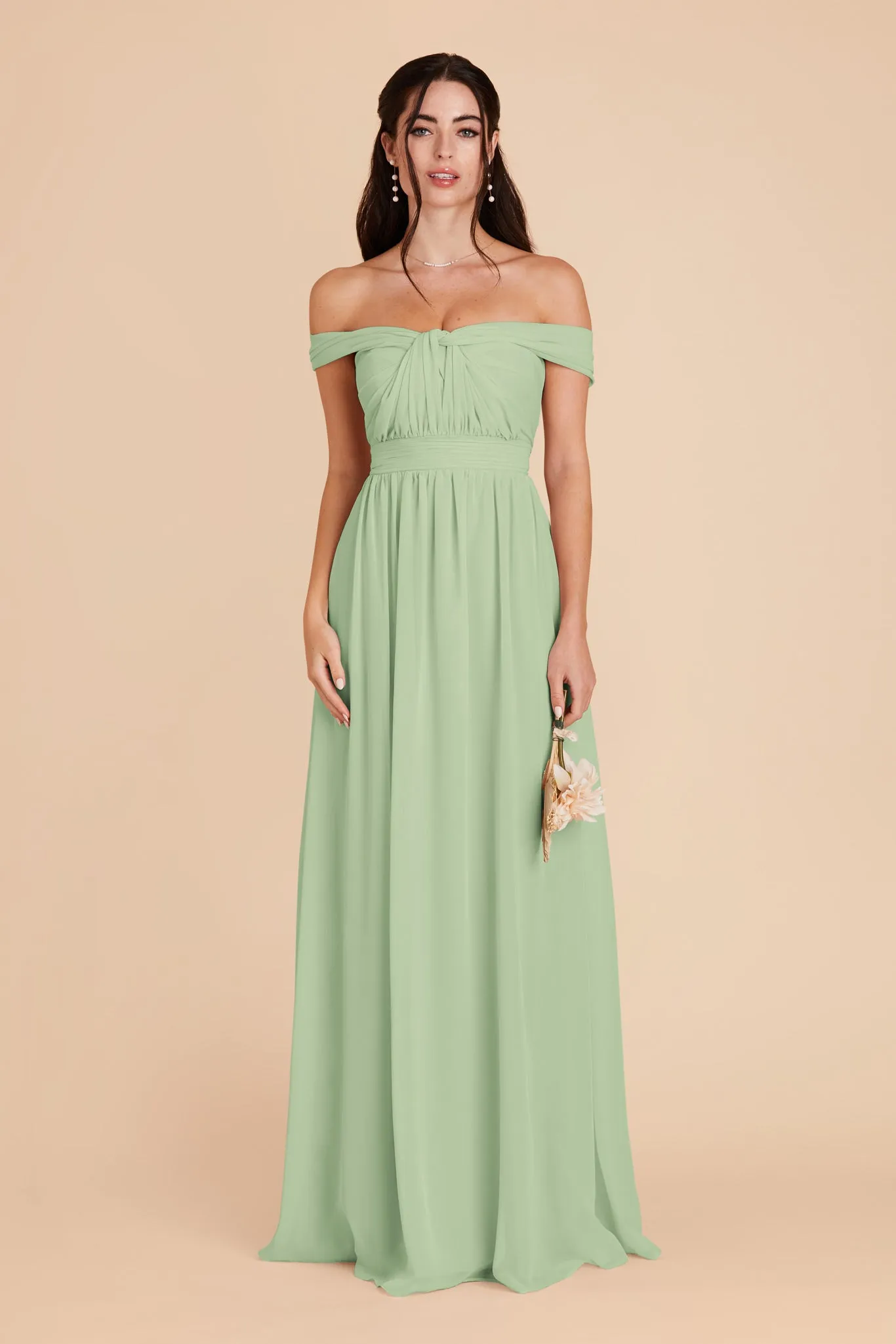 Grace Chiffon Dress - Pistachio sold by Birdy Grey product image thumbnail 4