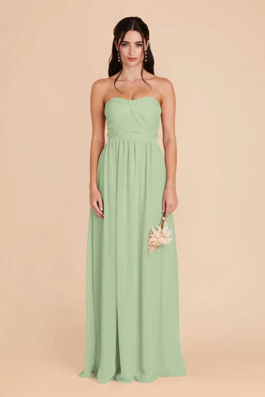Grace Chiffon Dress - Pistachio sold by Birdy Grey