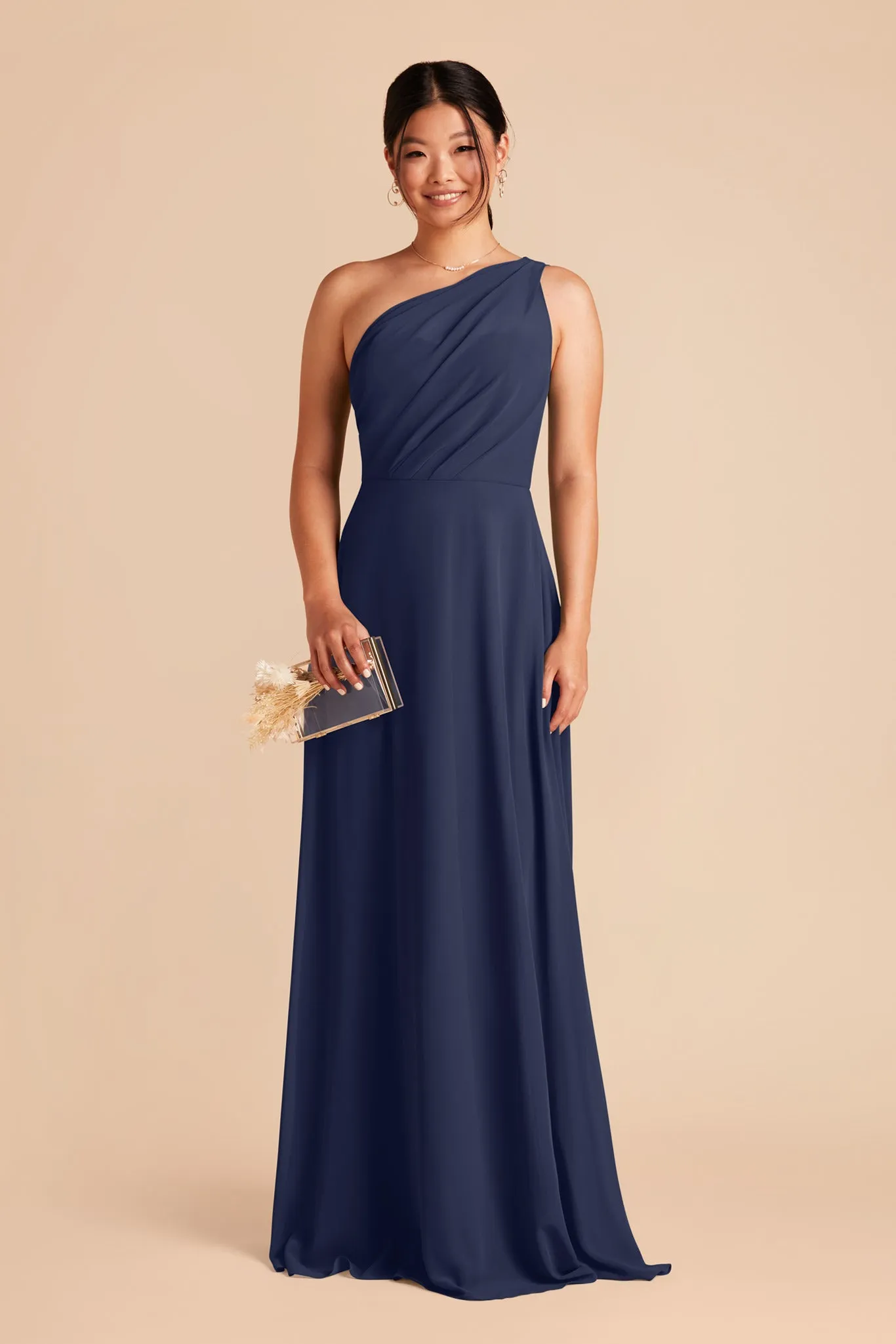 Kira Chiffon Dress - Slate Blue sold by Birdy Grey