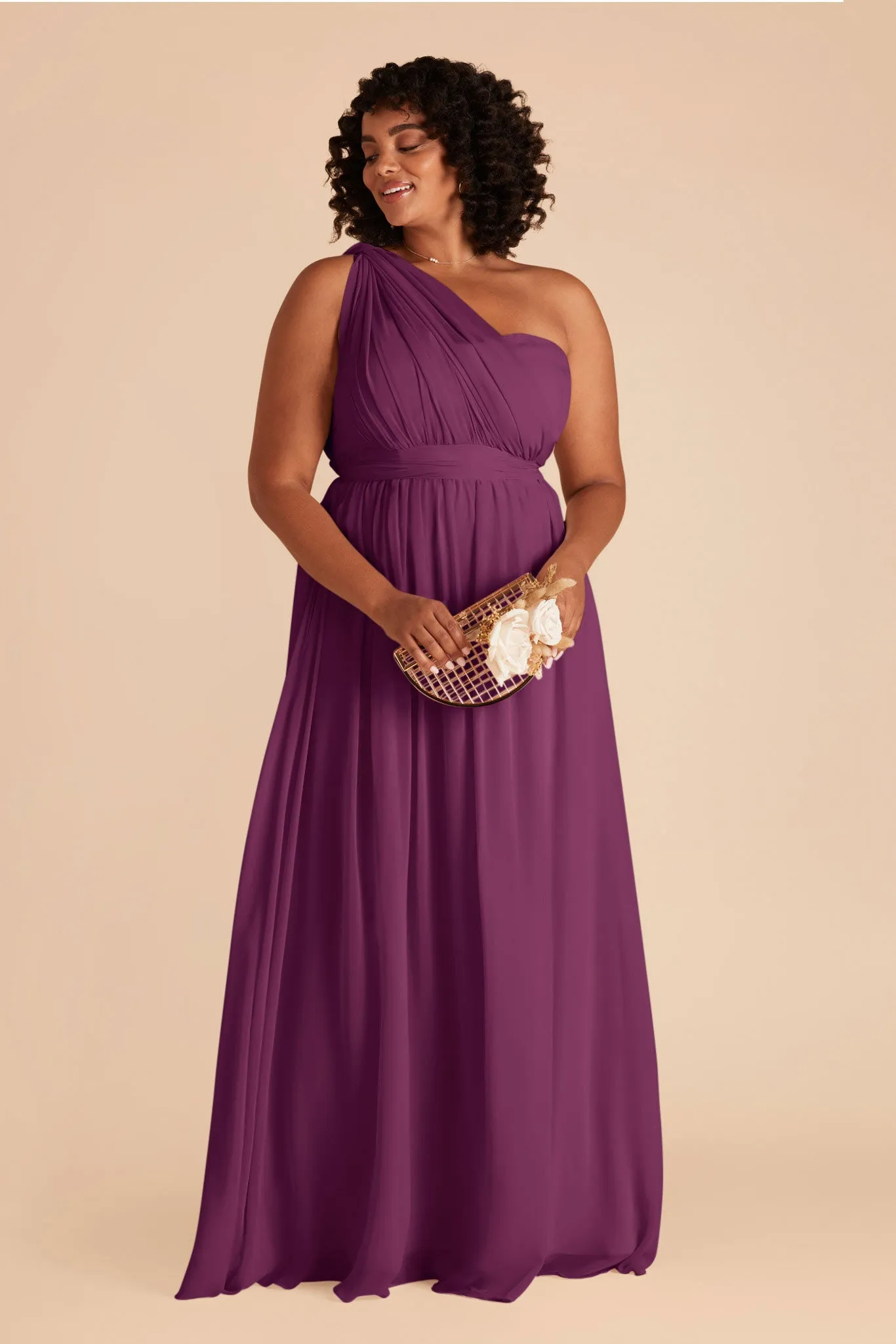 Grace Chiffon Dress - Fig sold by Birdy Grey product image thumbnail 2