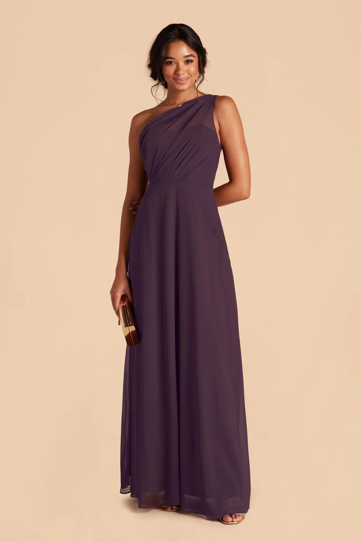 Kira Chiffon Dress - Plum sold by Birdy Grey product image thumbnail 3