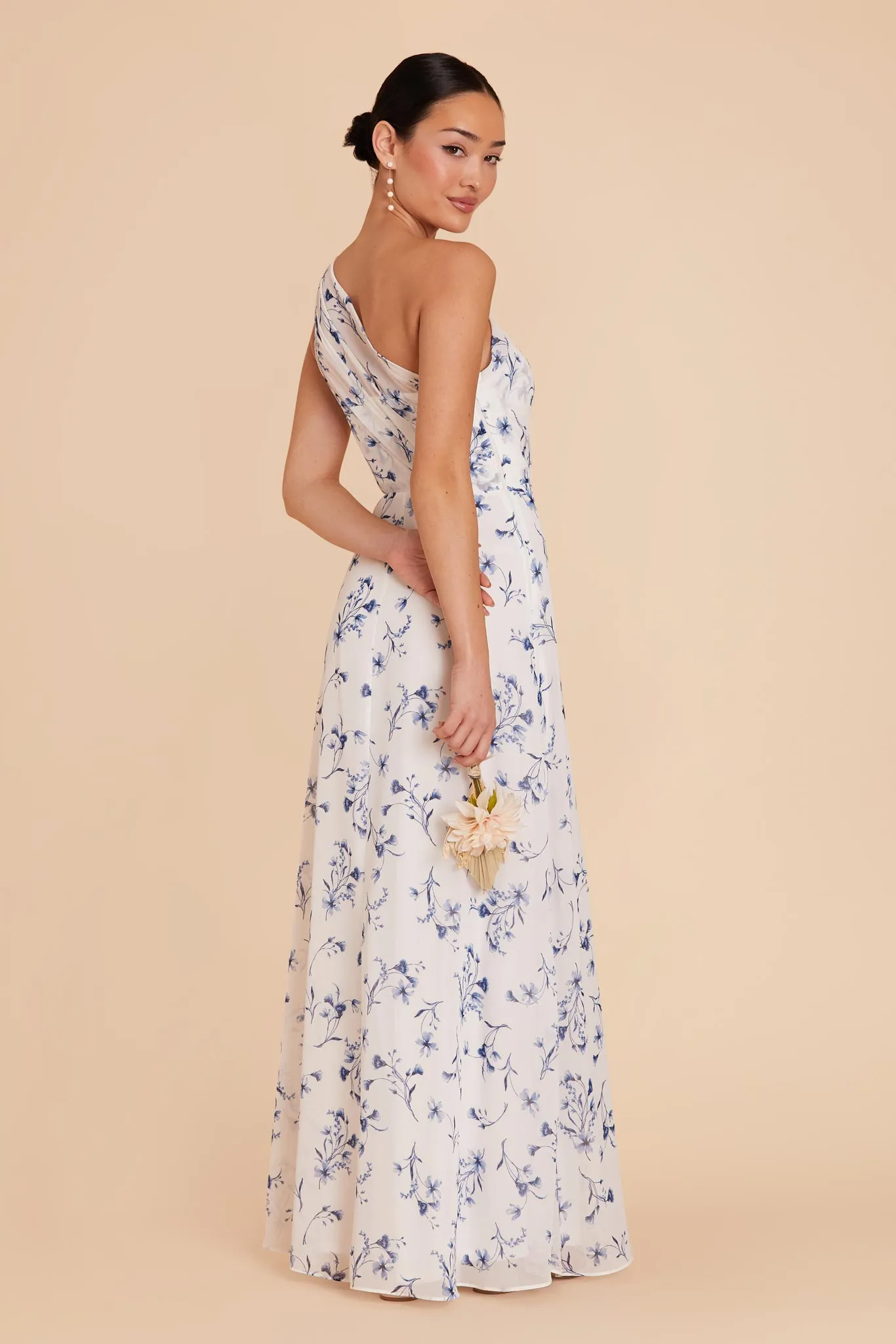 Kira Chiffon Dress - Blue Le Fleur sold by Birdy Grey product image thumbnail 4