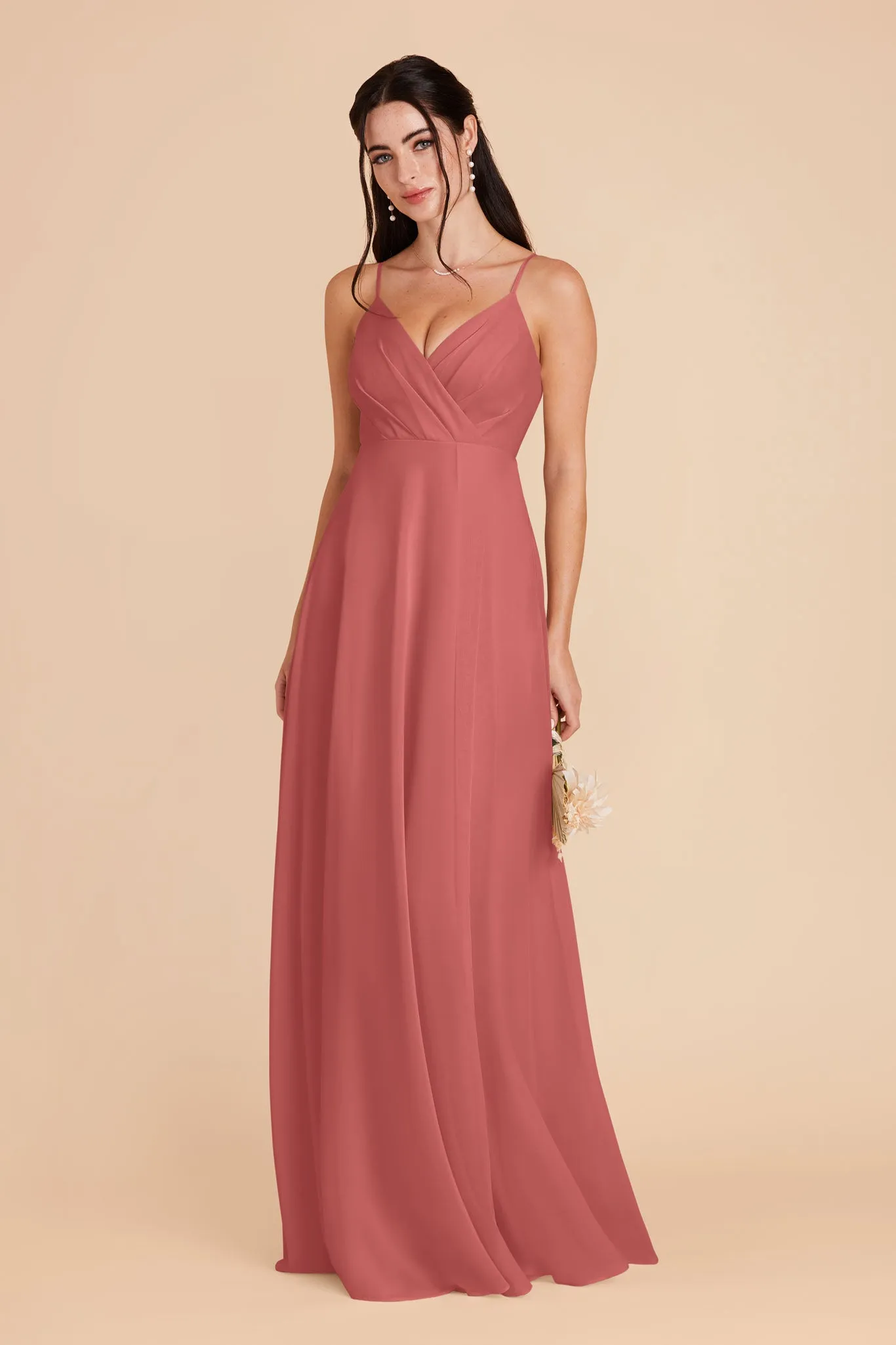 Kaia Chiffon Dress - Wild Rose sold by Birdy Grey