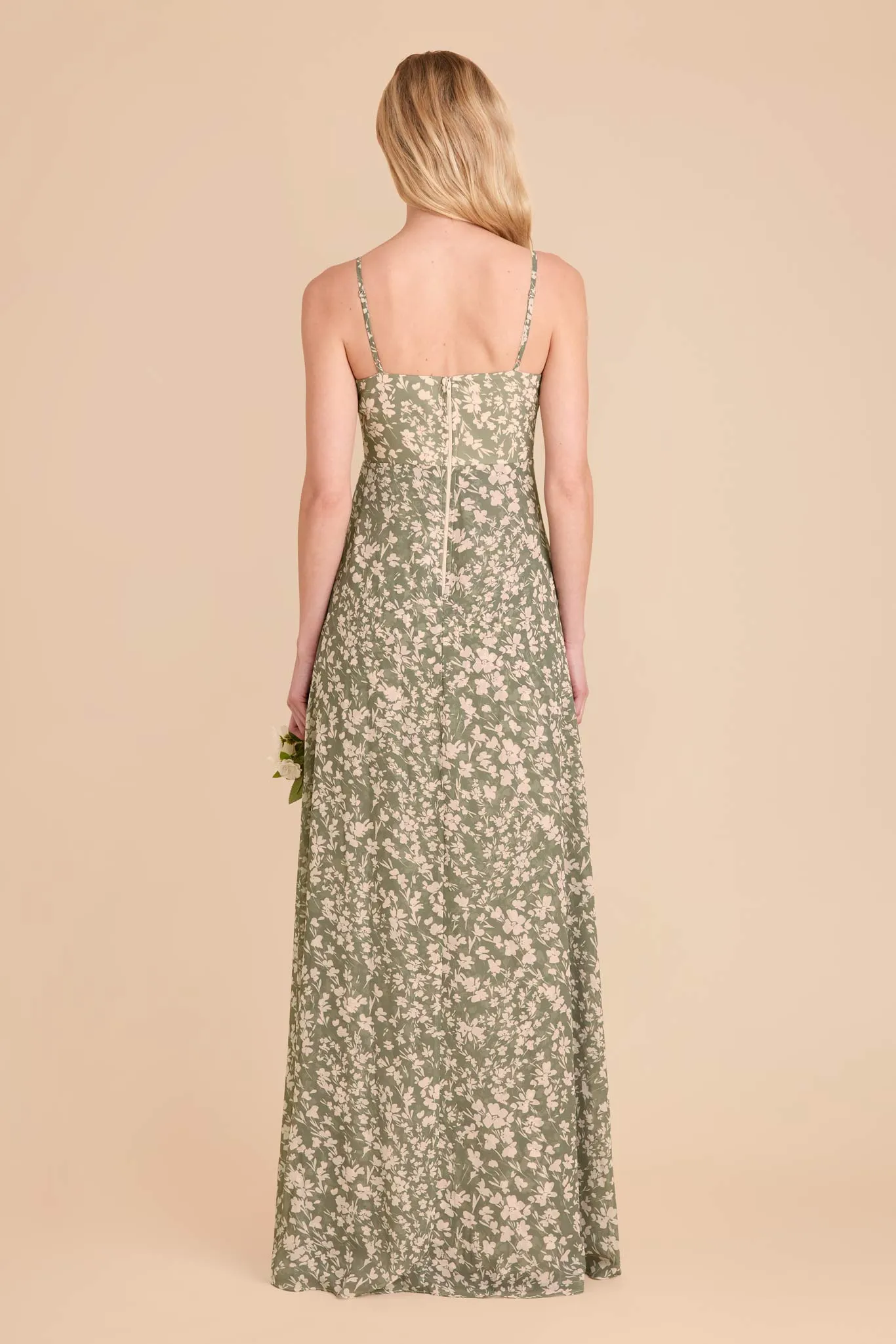 Kaia Chiffon Dress - Thyme Dreamy Floral sold by Birdy Grey product image thumbnail 4